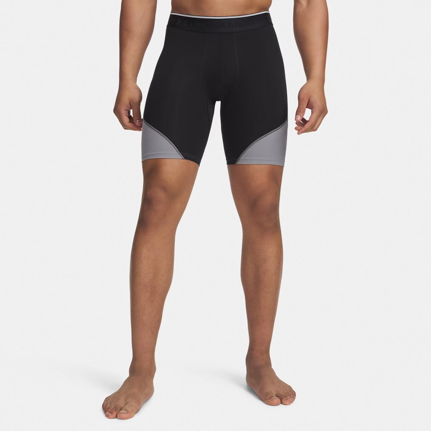 Under Armour Elite Long Shorts Herren - schwarz, silber