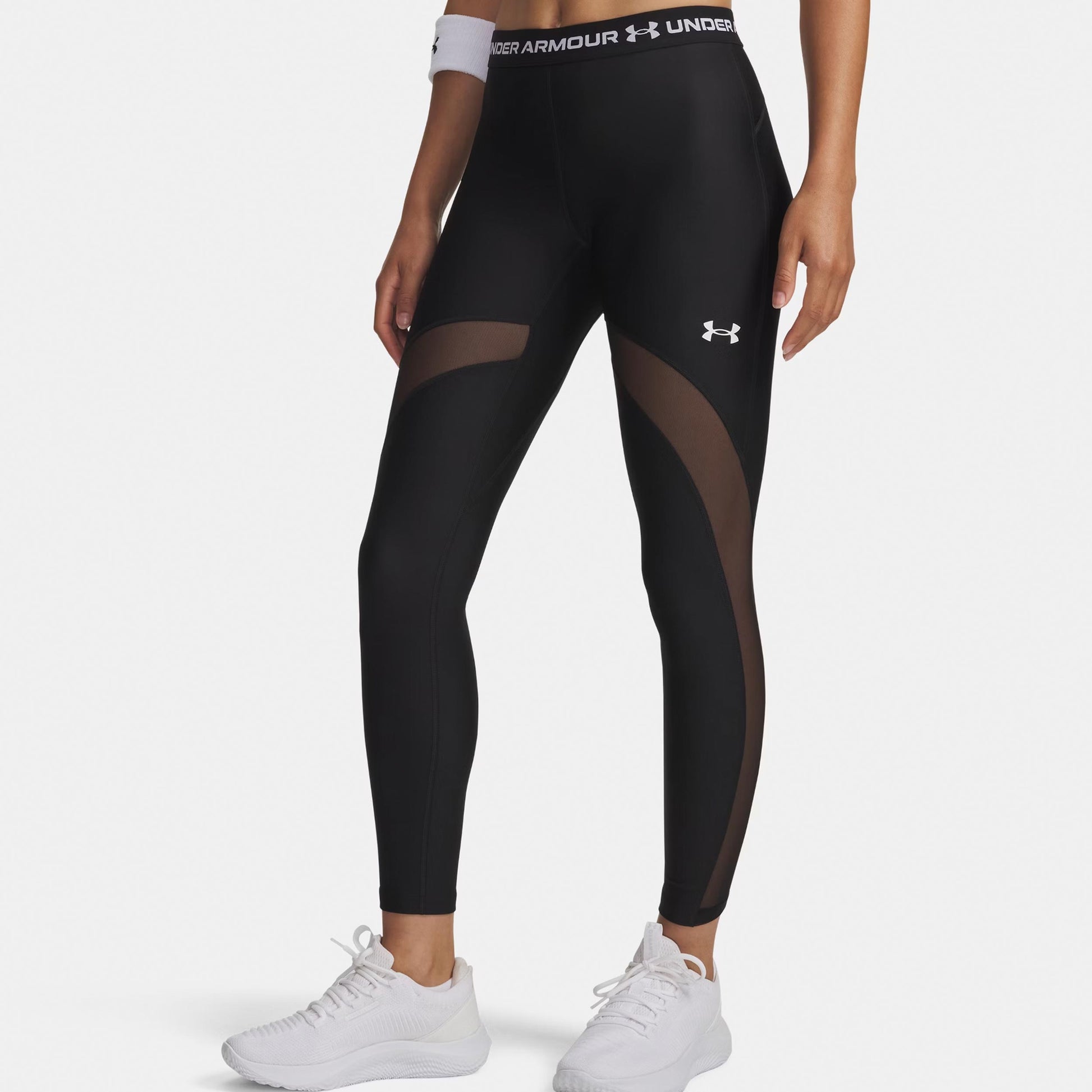 Under Armour HeatGear Mesh Tight Women-black, white