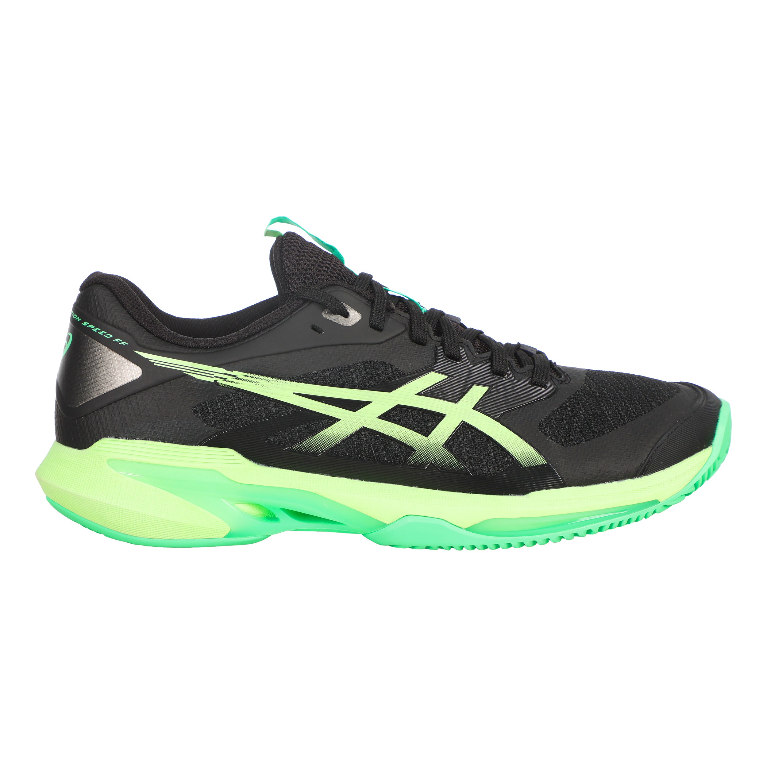 Solution Speed FF 4 Clay court shoe Men - black, neon green