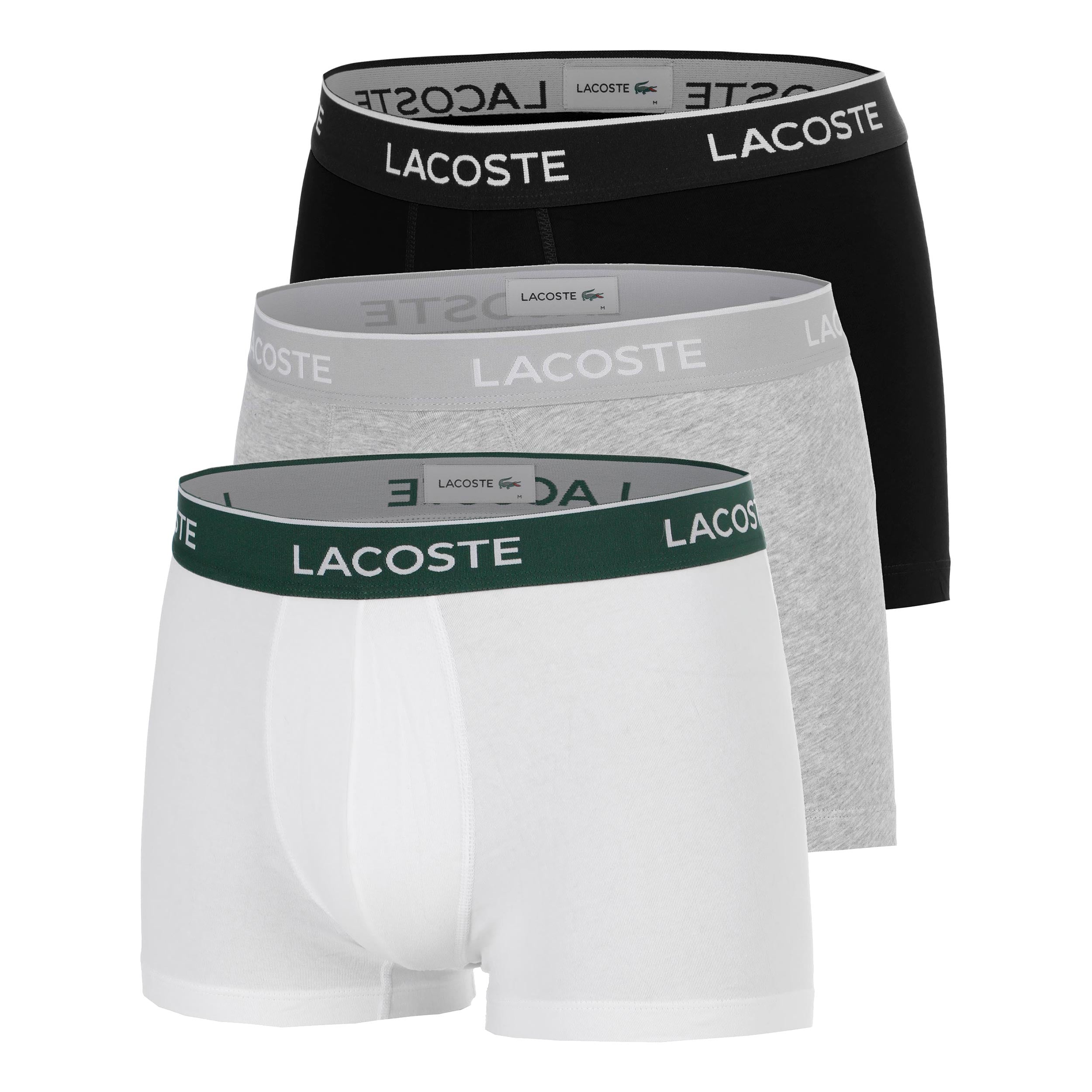 Lacoste Courts Boxer Short 3er Pack Herren - schwarz, weiß