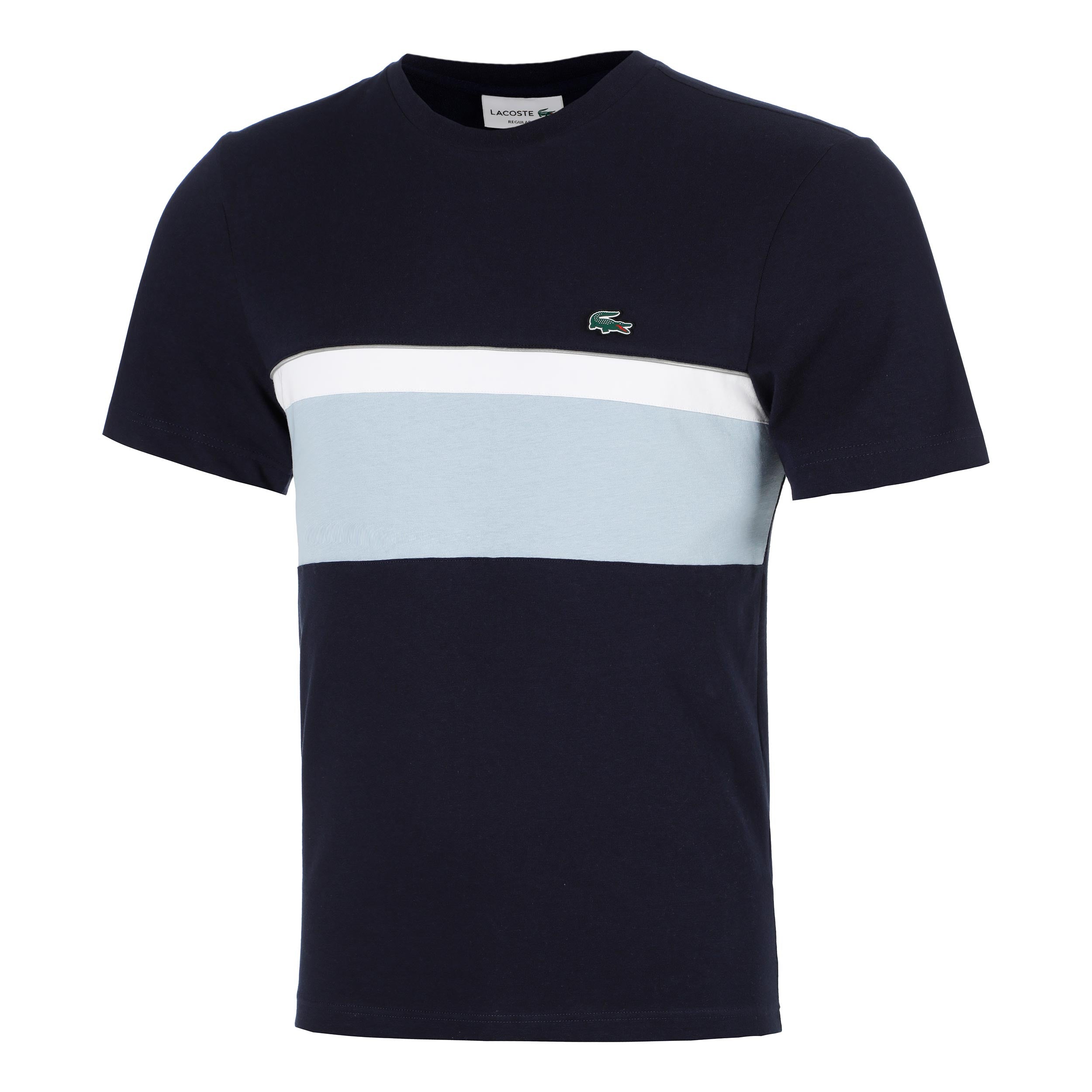 Lacoste Colorblock T-Shirt Men - dark blue, white