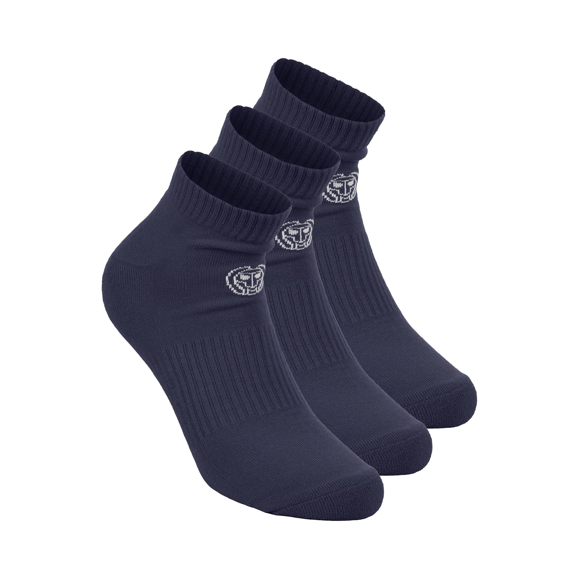 BIDI BADU Crew Performance Tennis Socks 3 Pack -dark blue