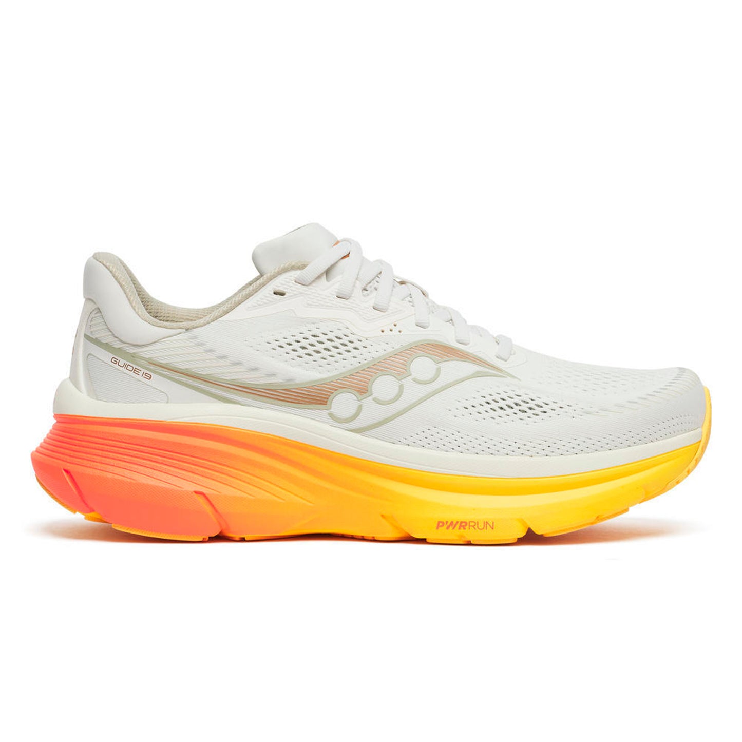 Saucony Guide 19 Stabilitätsschuh Herren-creme, orange