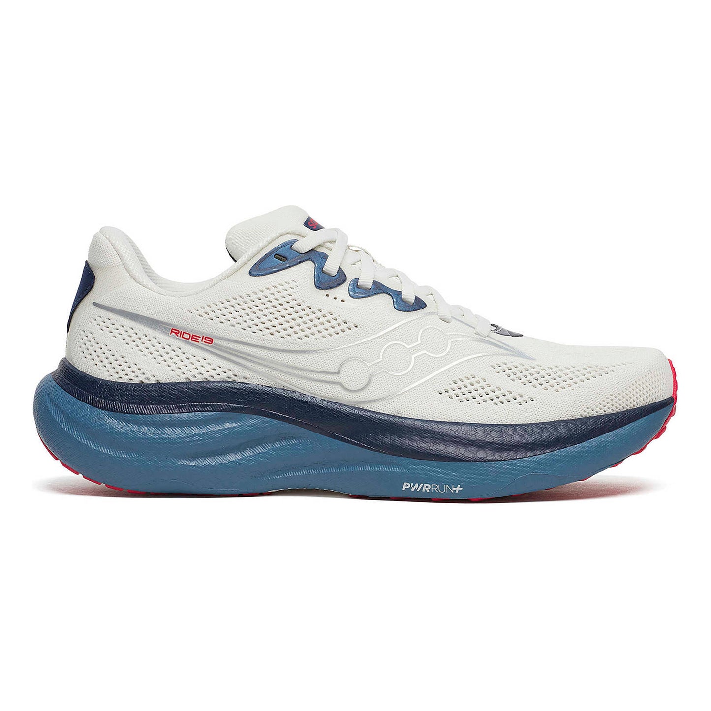 Saucony Ride 19 Neutralschuh Herren-creme, blau