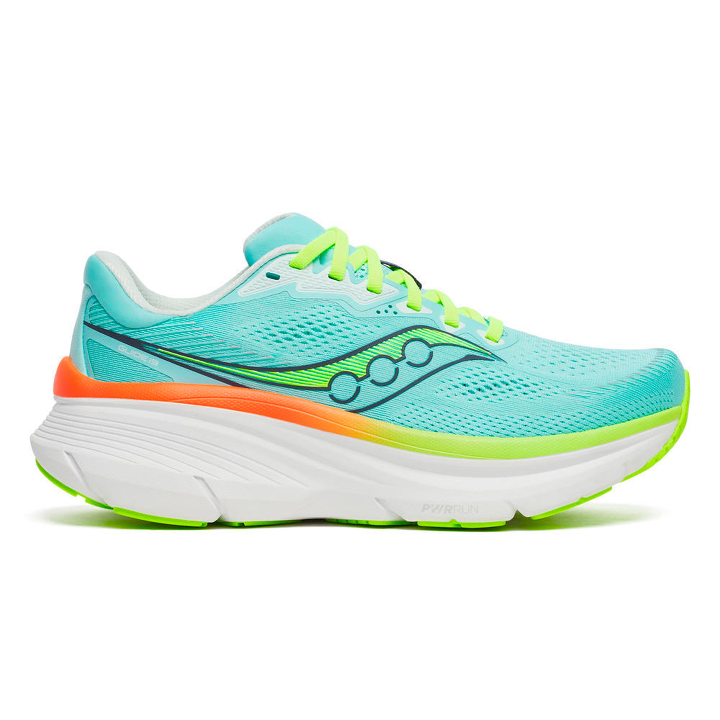 Saucony Guide 19 Stabilitätsschuh Damen-türkis, gelb
