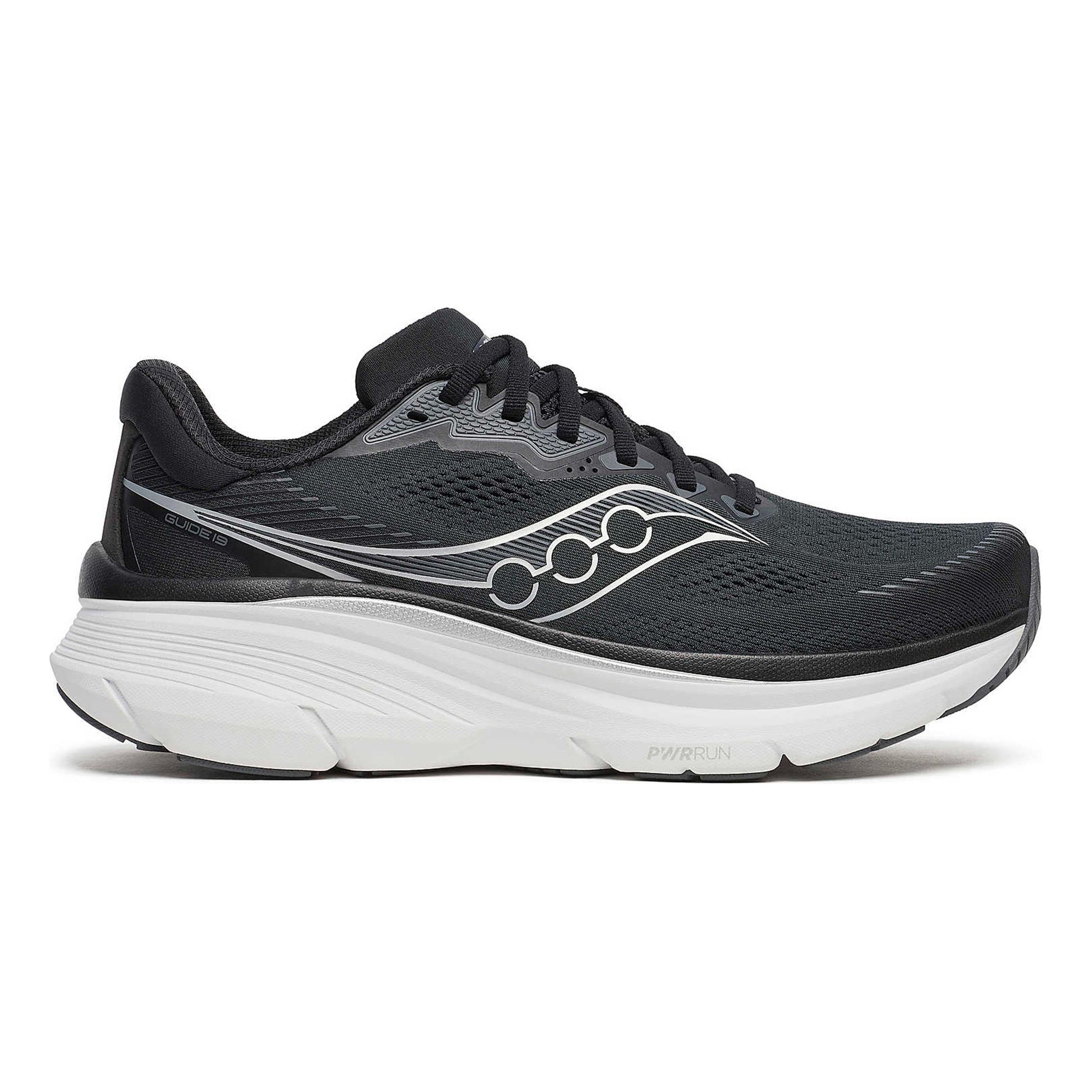 Saucony Guide 19 Stability running shoe Men-black, silver