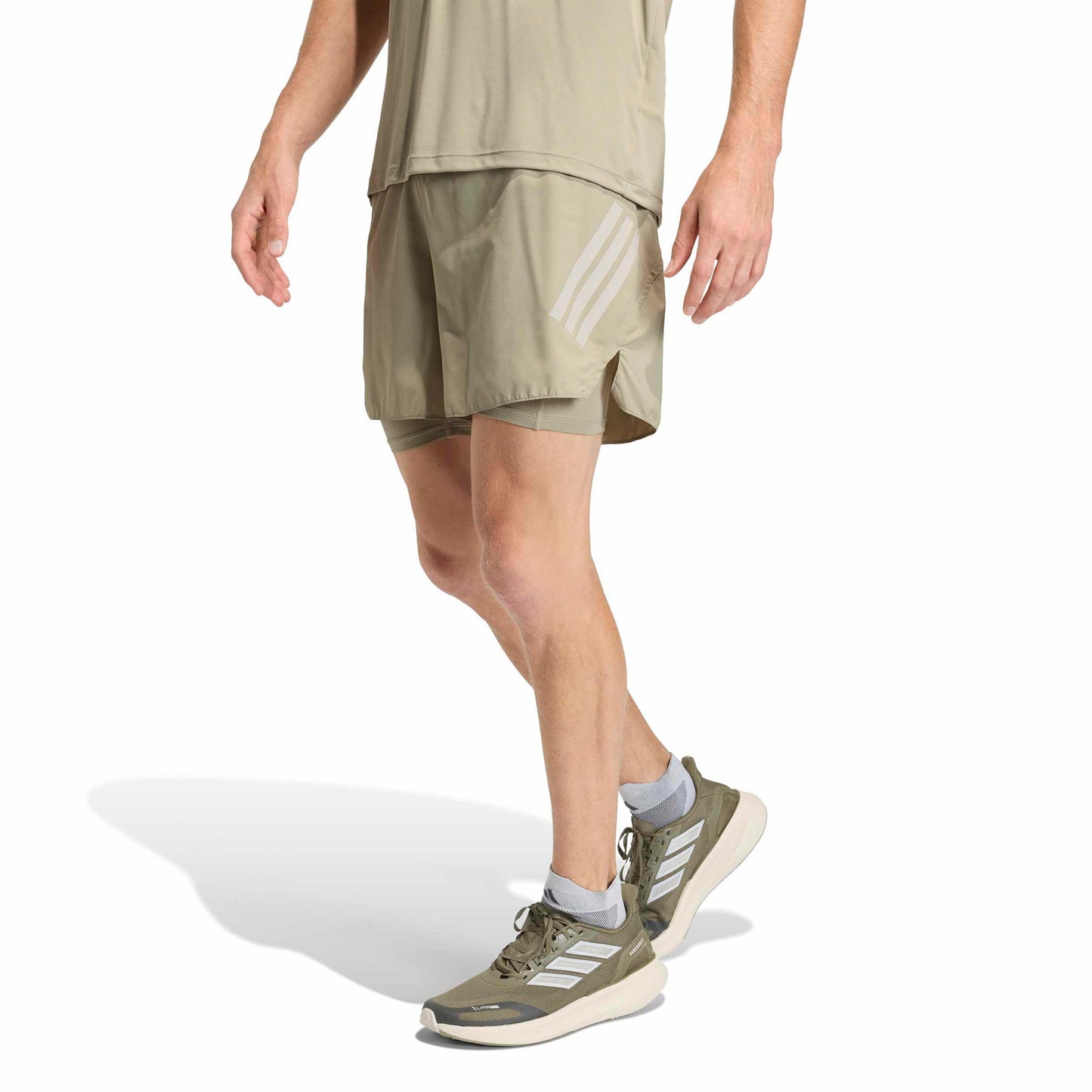 adidas adi365 2in1  Running shorts Men-khaki