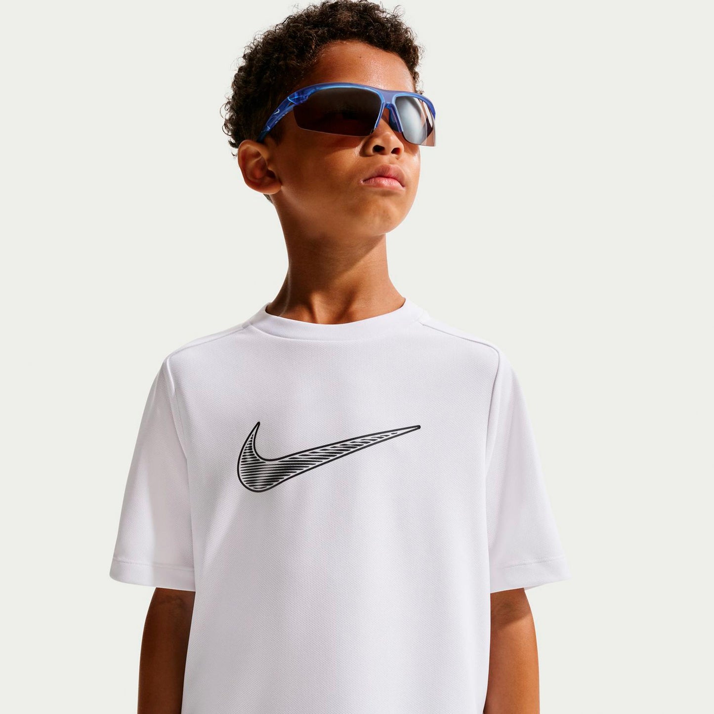Nike Dri-Fit Multi  T-Shirt Boys-white