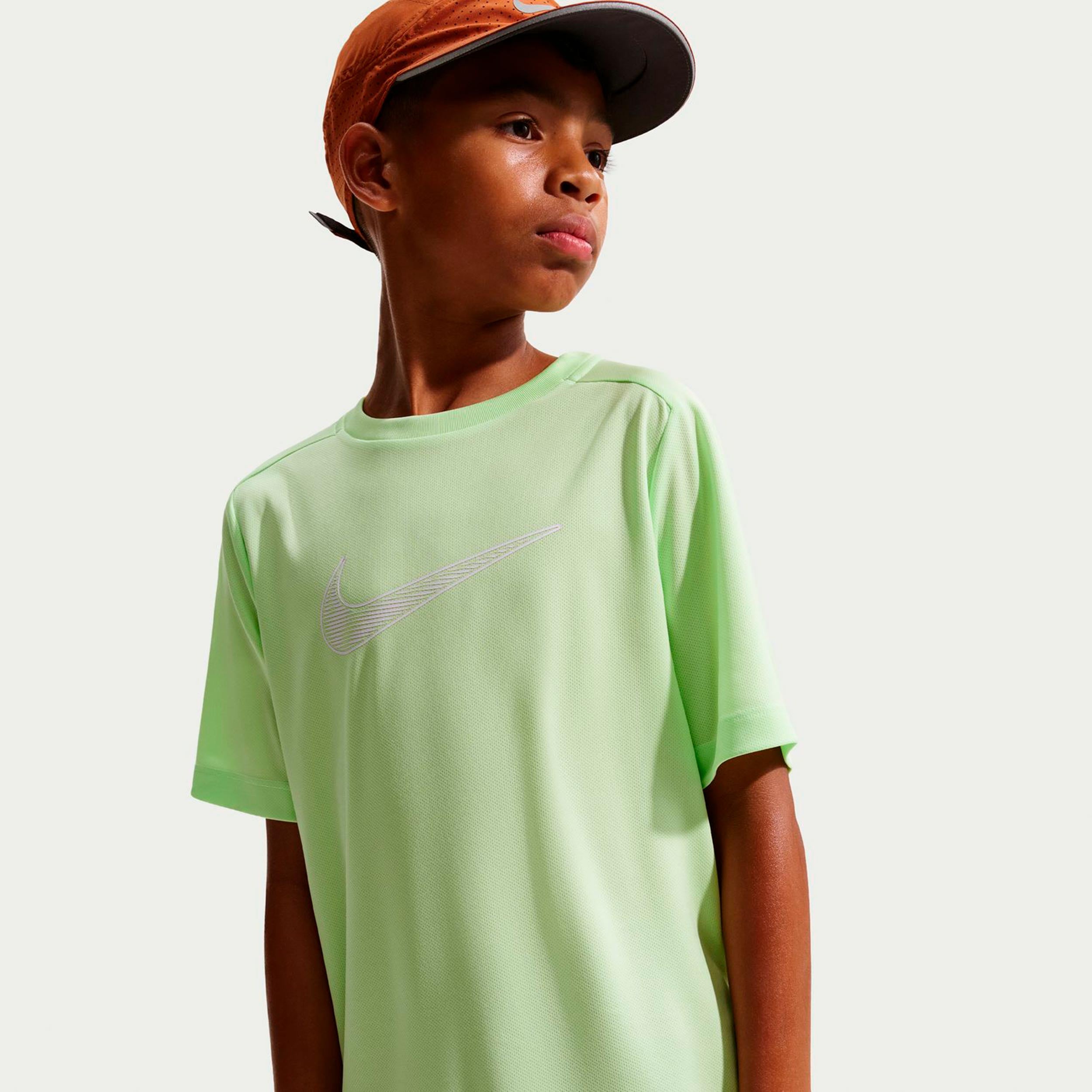 Nike Dri-Fit Multi  T-Shirt Boys-lime