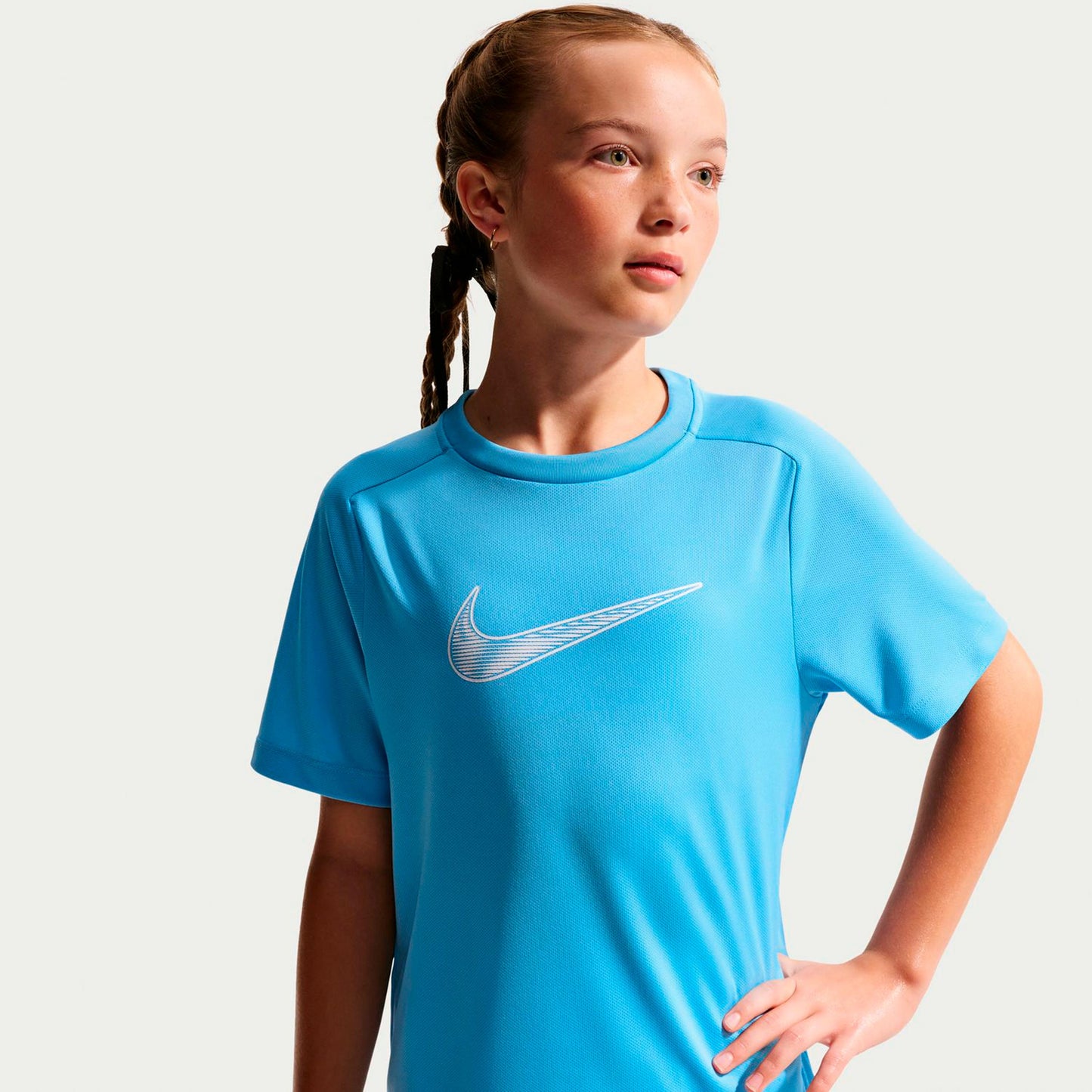 Nike Dri-Fit Multi  T-Shirt Kids - light blue, light blue