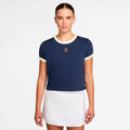 Heritage T-Shirt Women-dark blue, cream