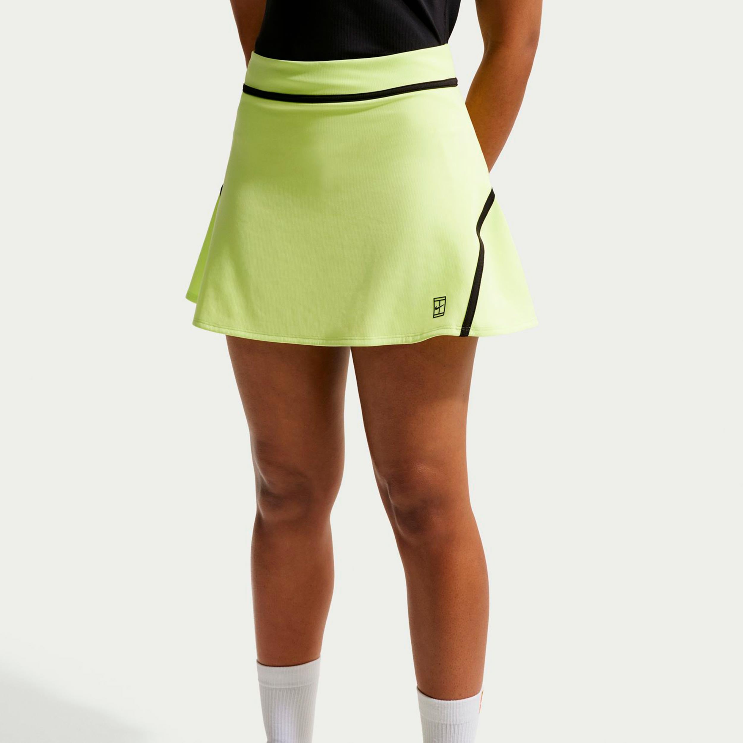 Nike Court Dri-Fit Advantage High Rise Skirt Women-lime