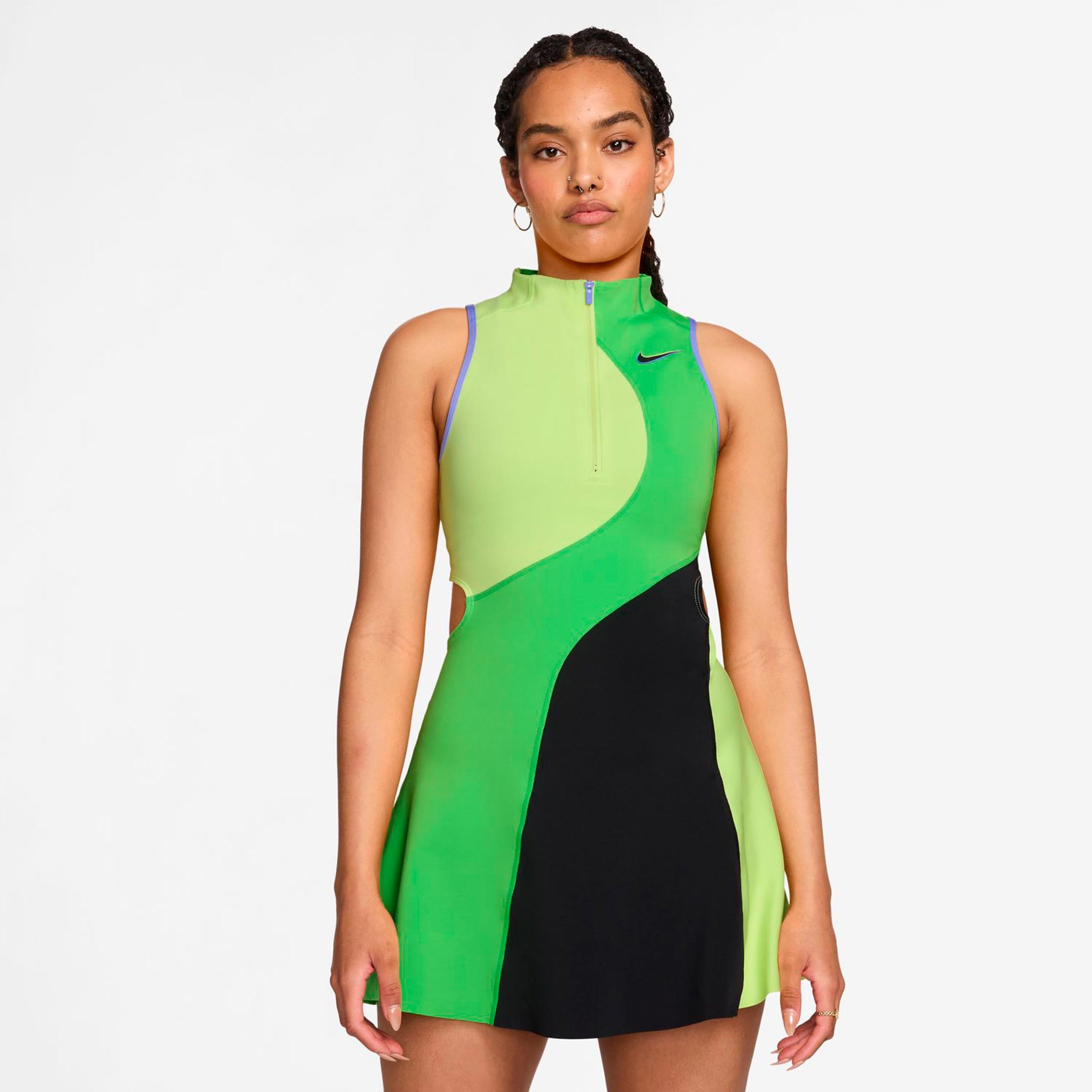 Nike Court Dri-Fit Slam Dress Women-lime, green