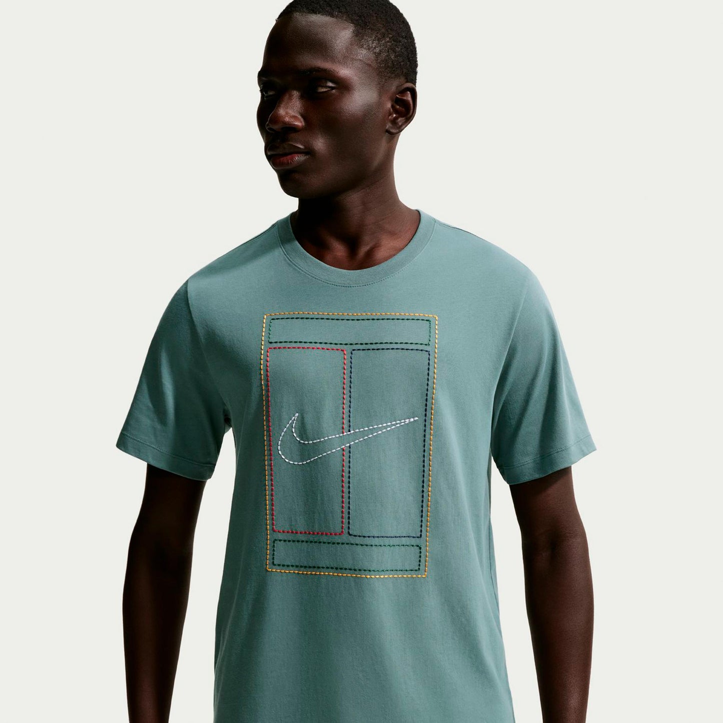 Nike Court Heritage T-Shirt Men-sage, grey