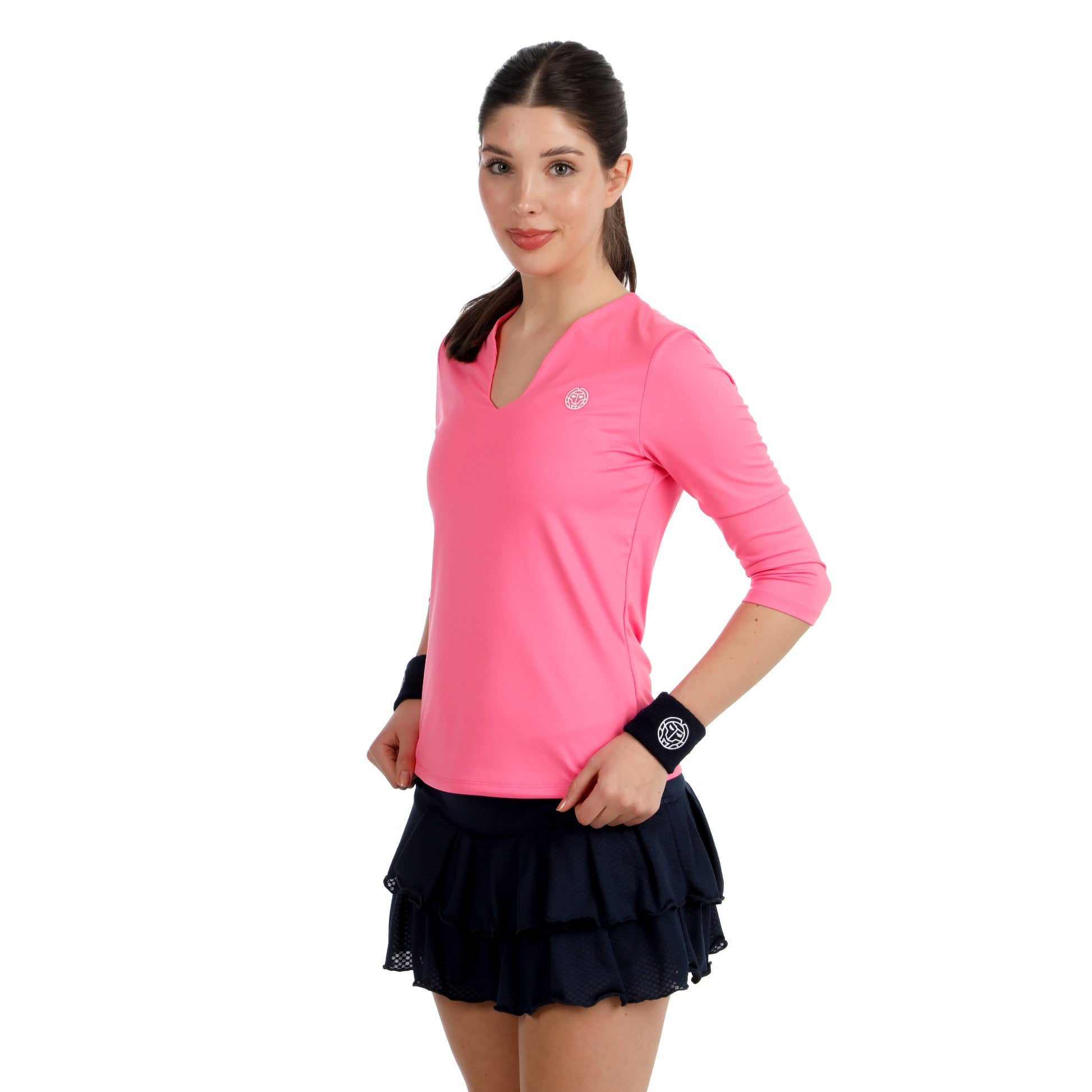 BIDI BADU Crew 2.0 V-Neck Long sleeve Women-pink