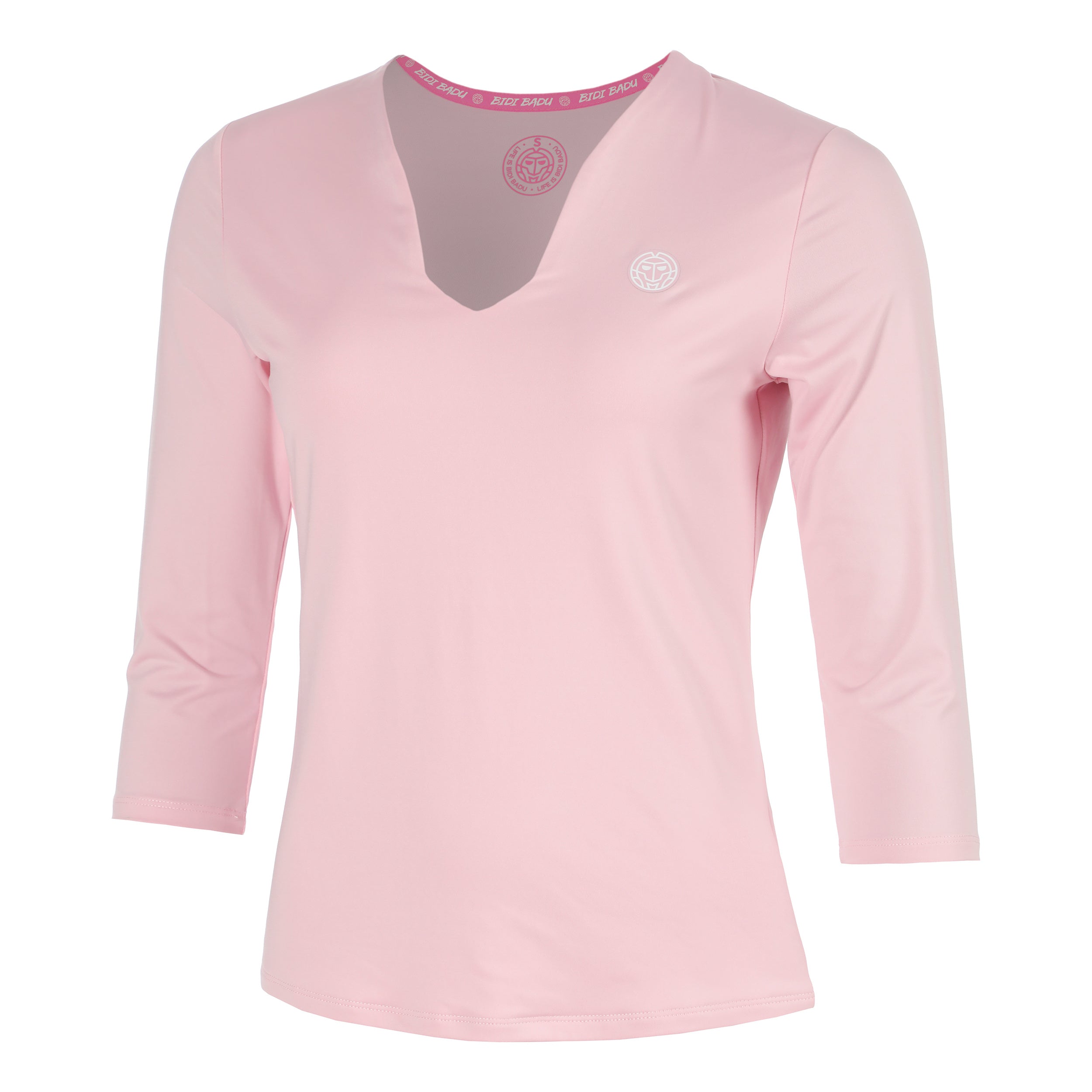 BIDI BADU Hey Laguna V-Neck Long sleeve Women-antique pink