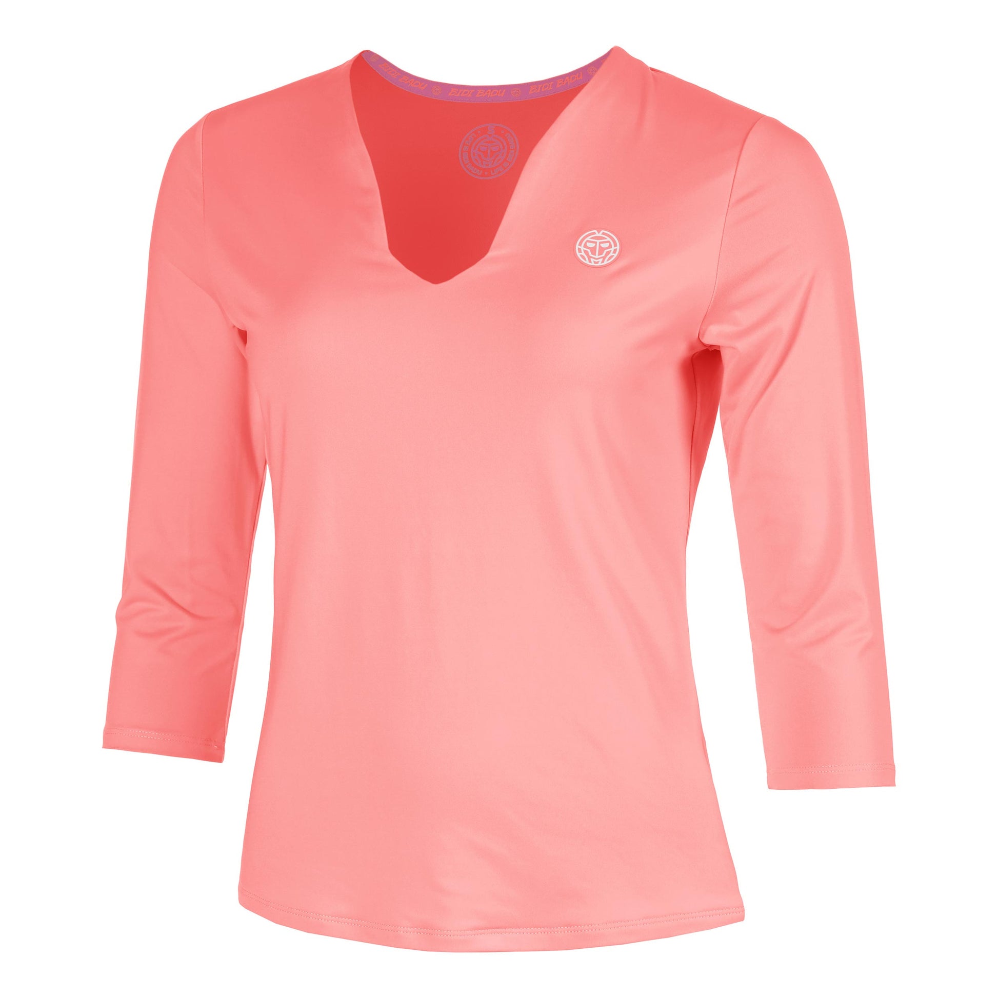 BIDI BADU Out of Control V-Neck Long sleeve Women-pink, white