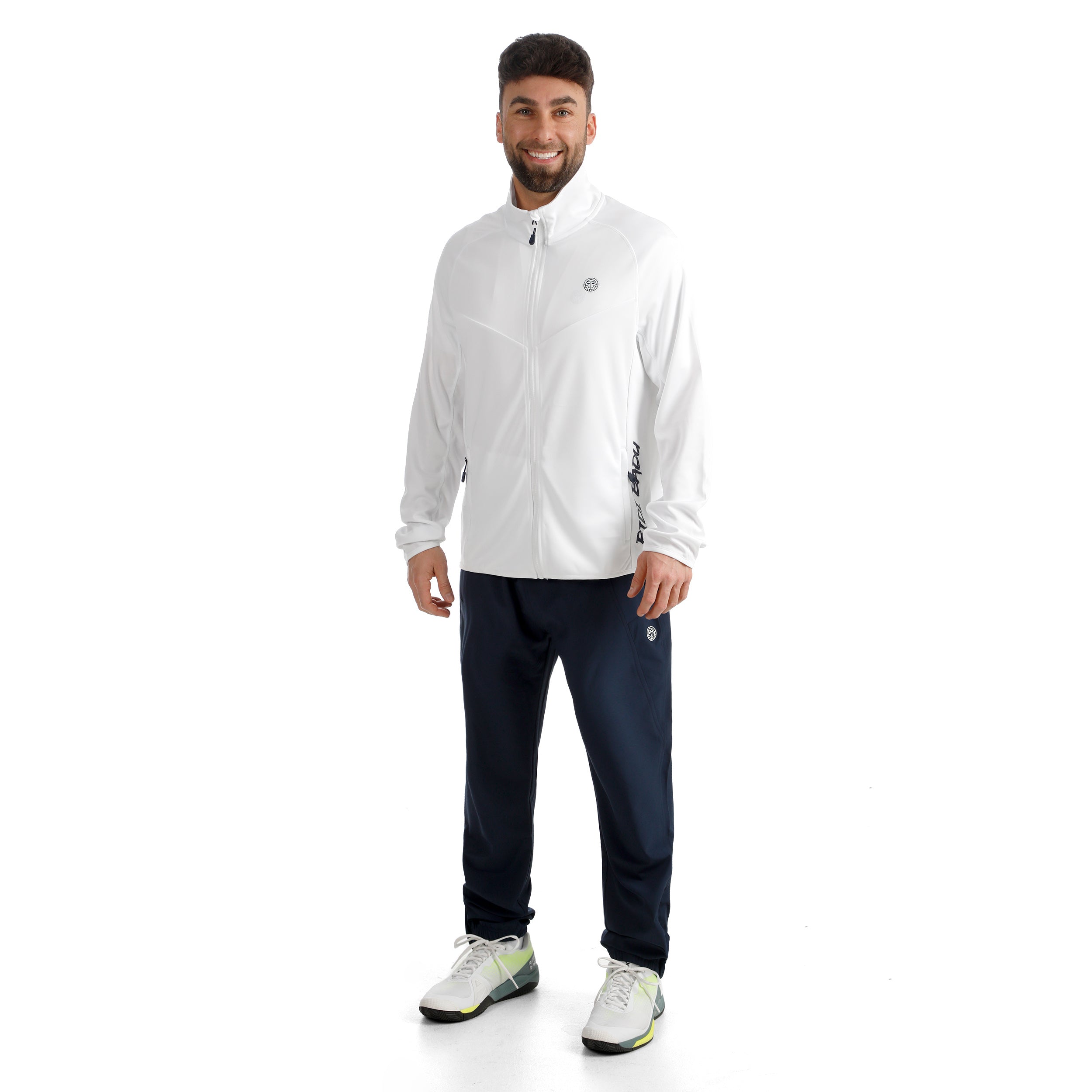 BIDI BADU Crew 2.0 Trainingsjacke Herren-weiß