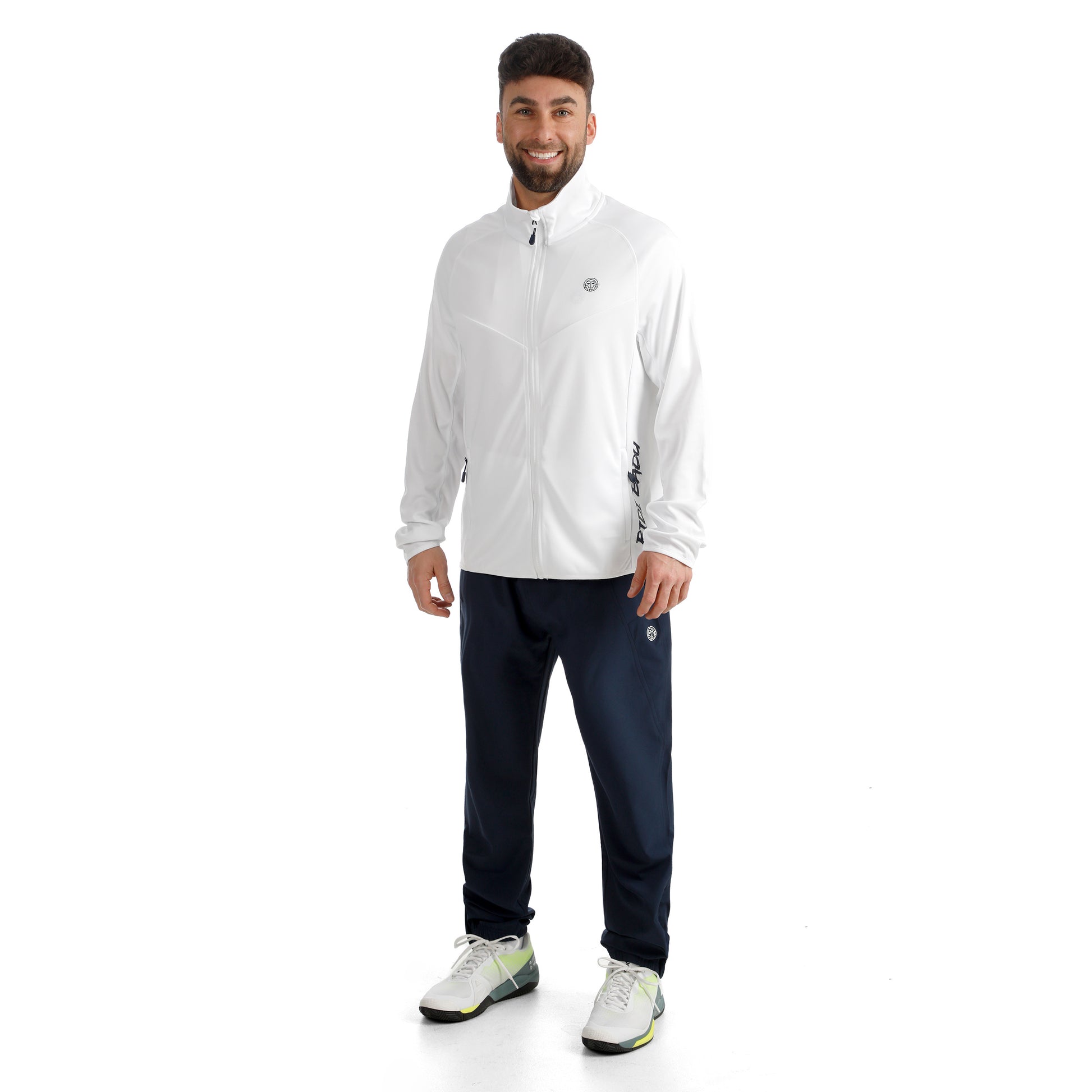 BIDI BADU Crew 2.0 Trainingsjacke Herren-weiß
