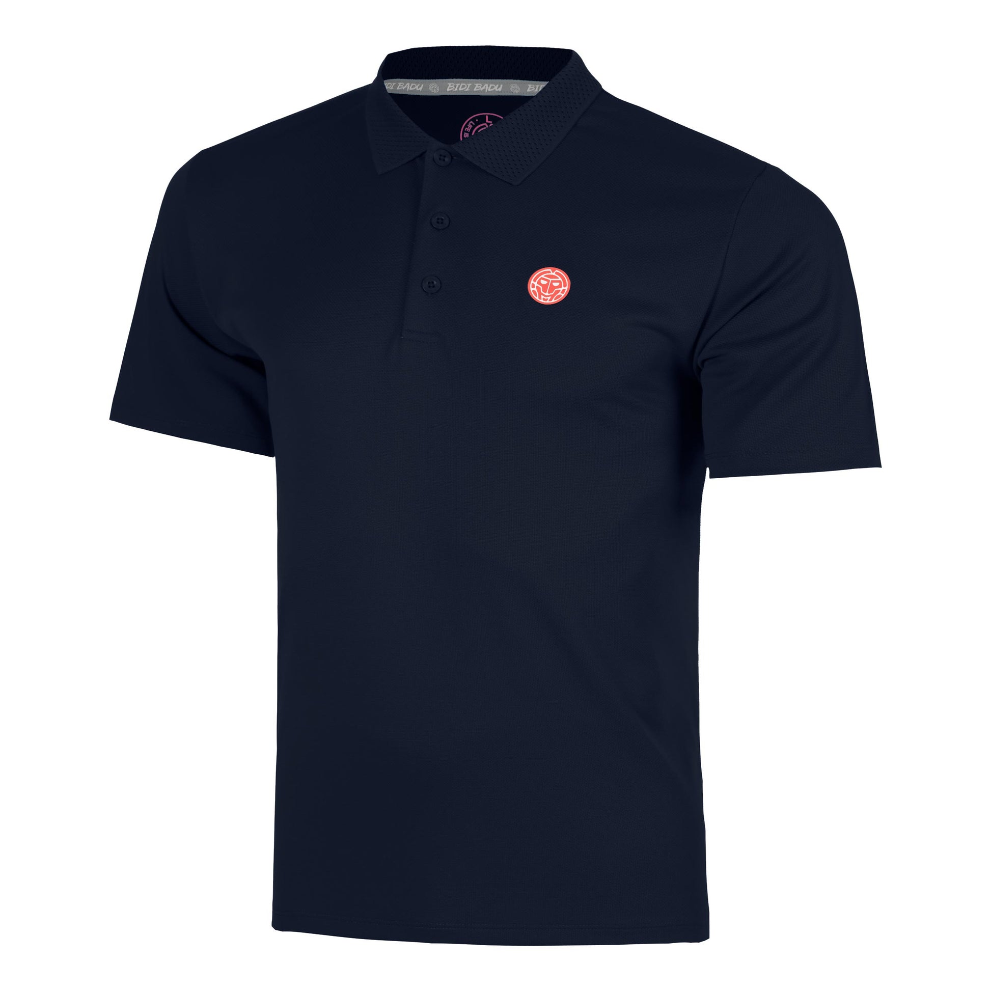 BIDI BADU Solid Polo Men - dark blue