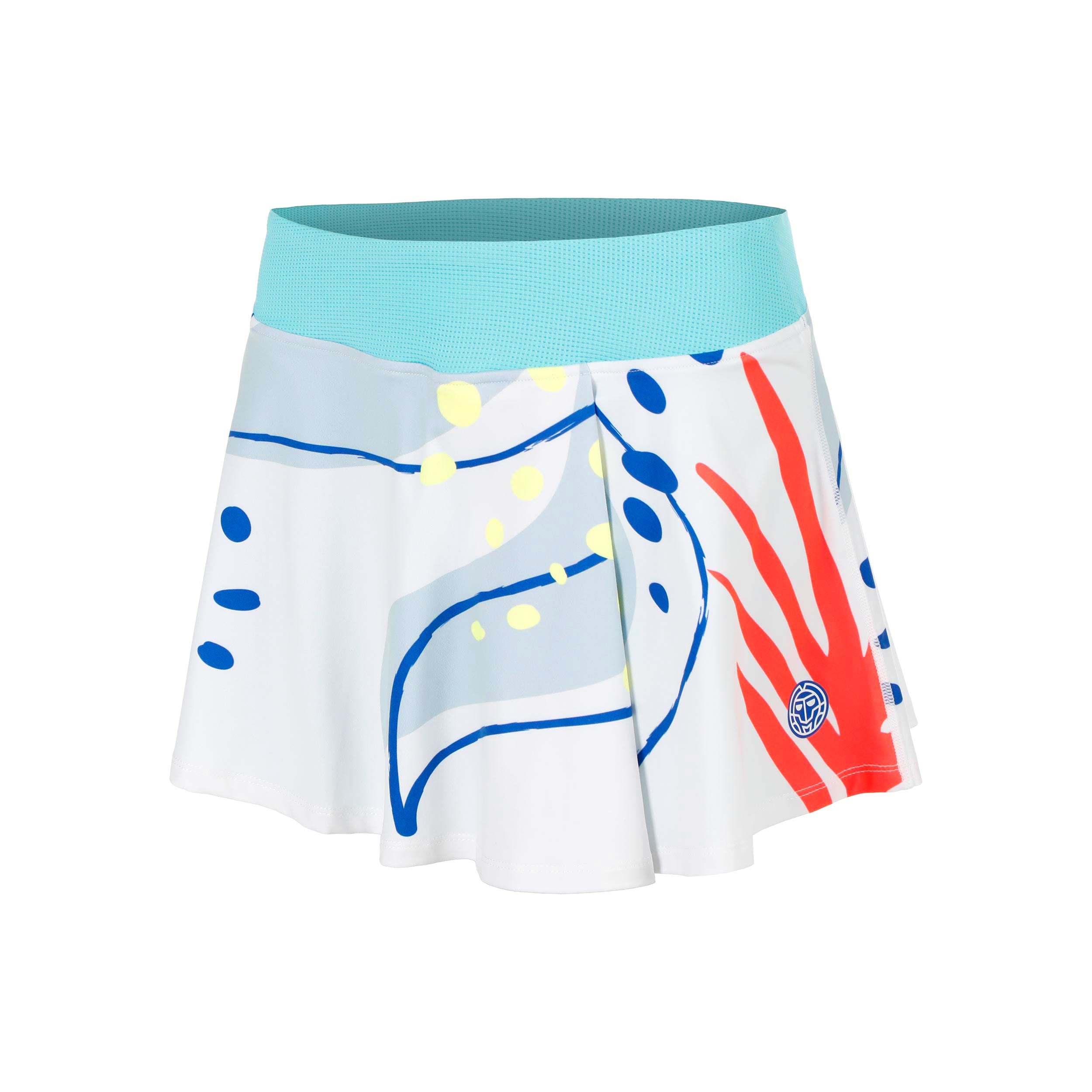 BIDI BADU Hey Laguna Wavy Skirt Women-white, multicoloured