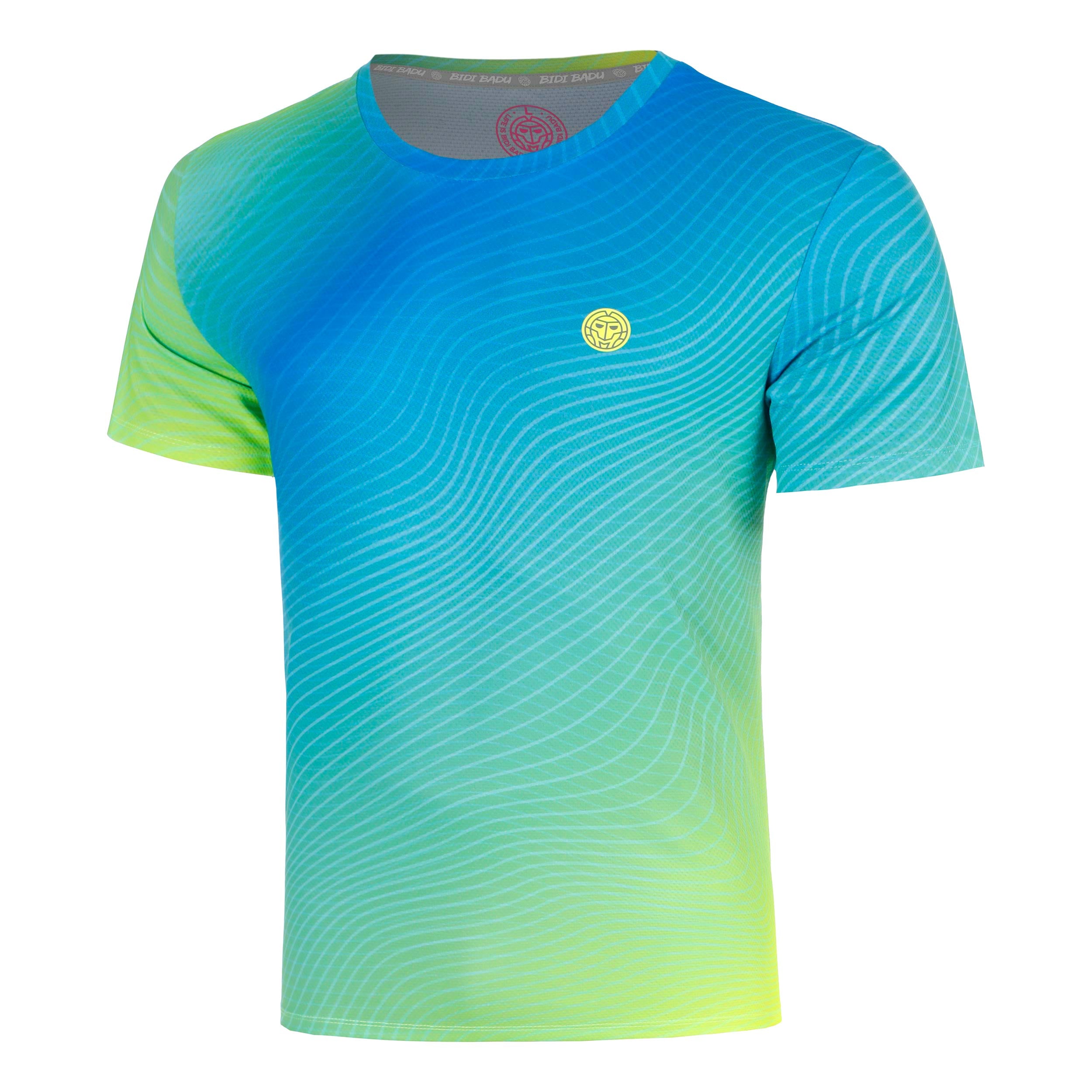 BIDI BADU Out of Control T-Shirt Men-blue, neon yellow