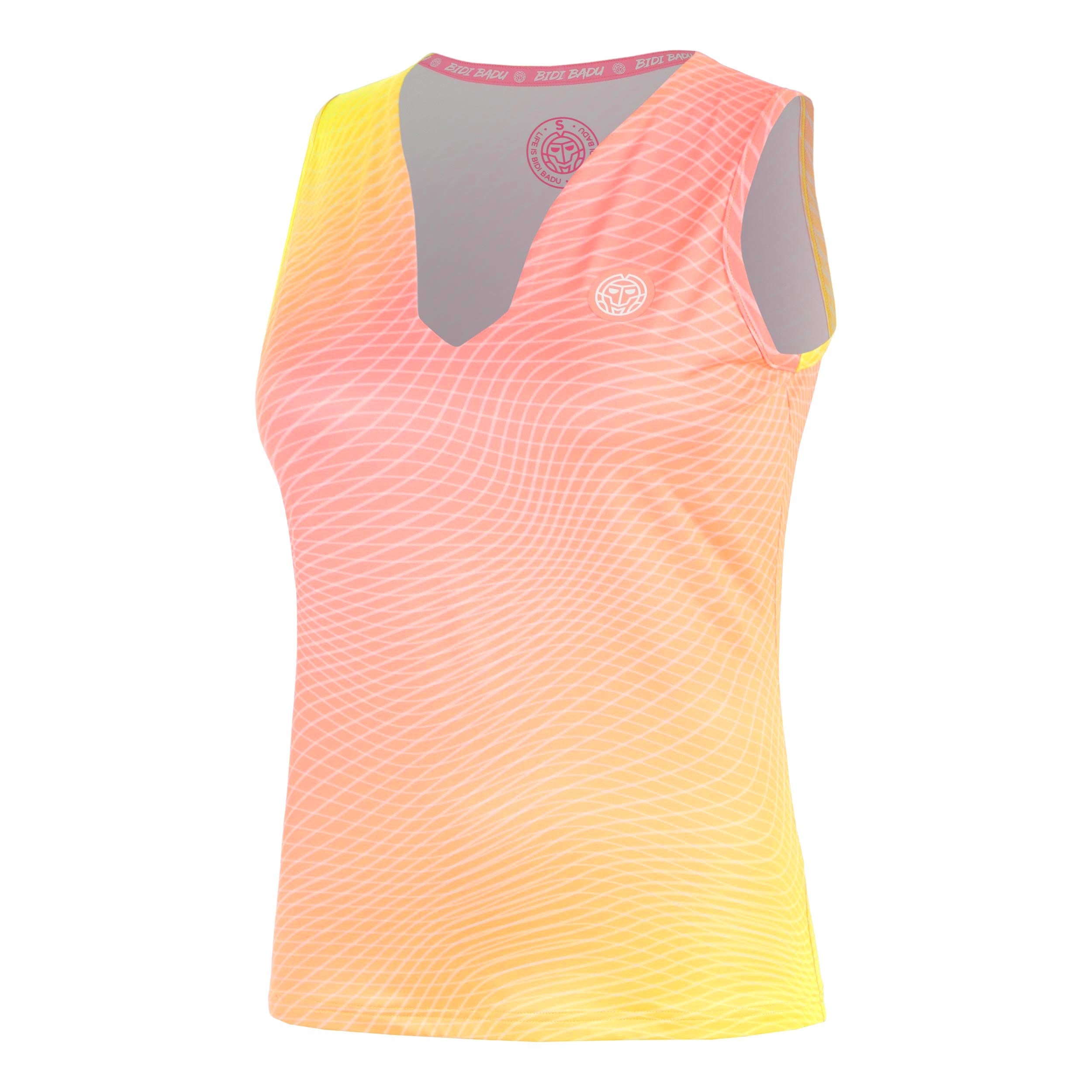 BIDI BADU Out of Control V-Neck Tank-Top Damen-pink, neongelb