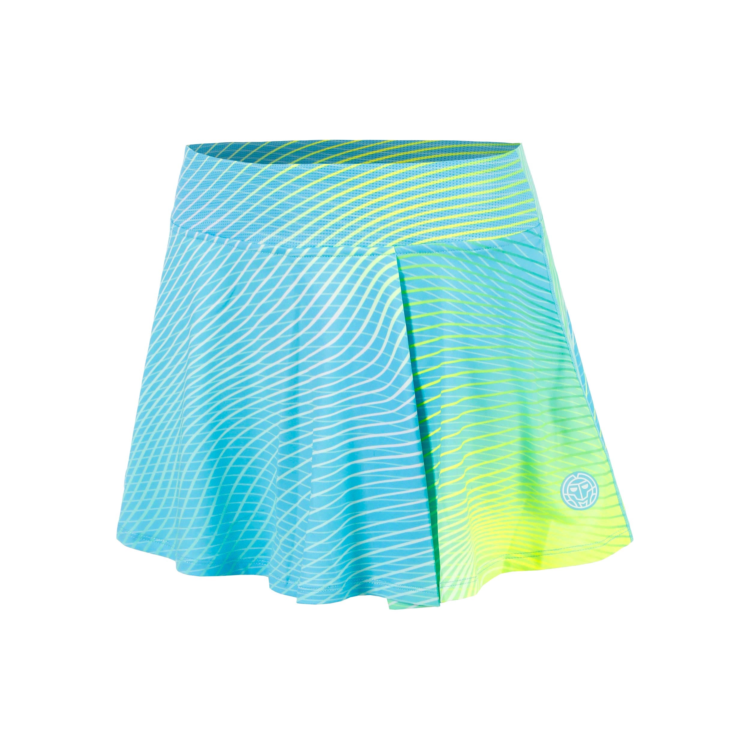 BIDI BADU Out of Control Wavy Skirt Women-light blue, neon yellow