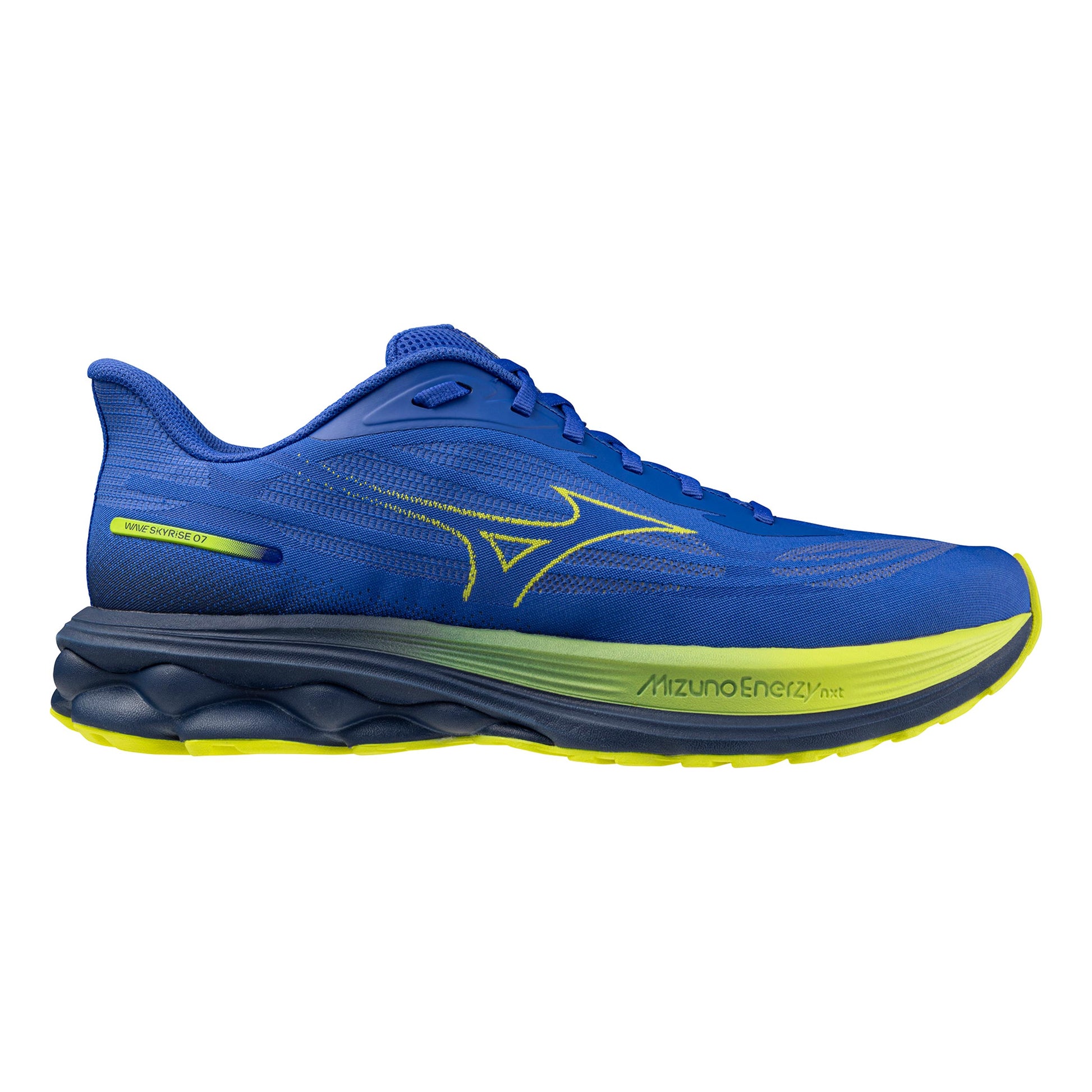 Mizuno Wave Skyrise 7                      Neutralschuh Herren-blau, gelb