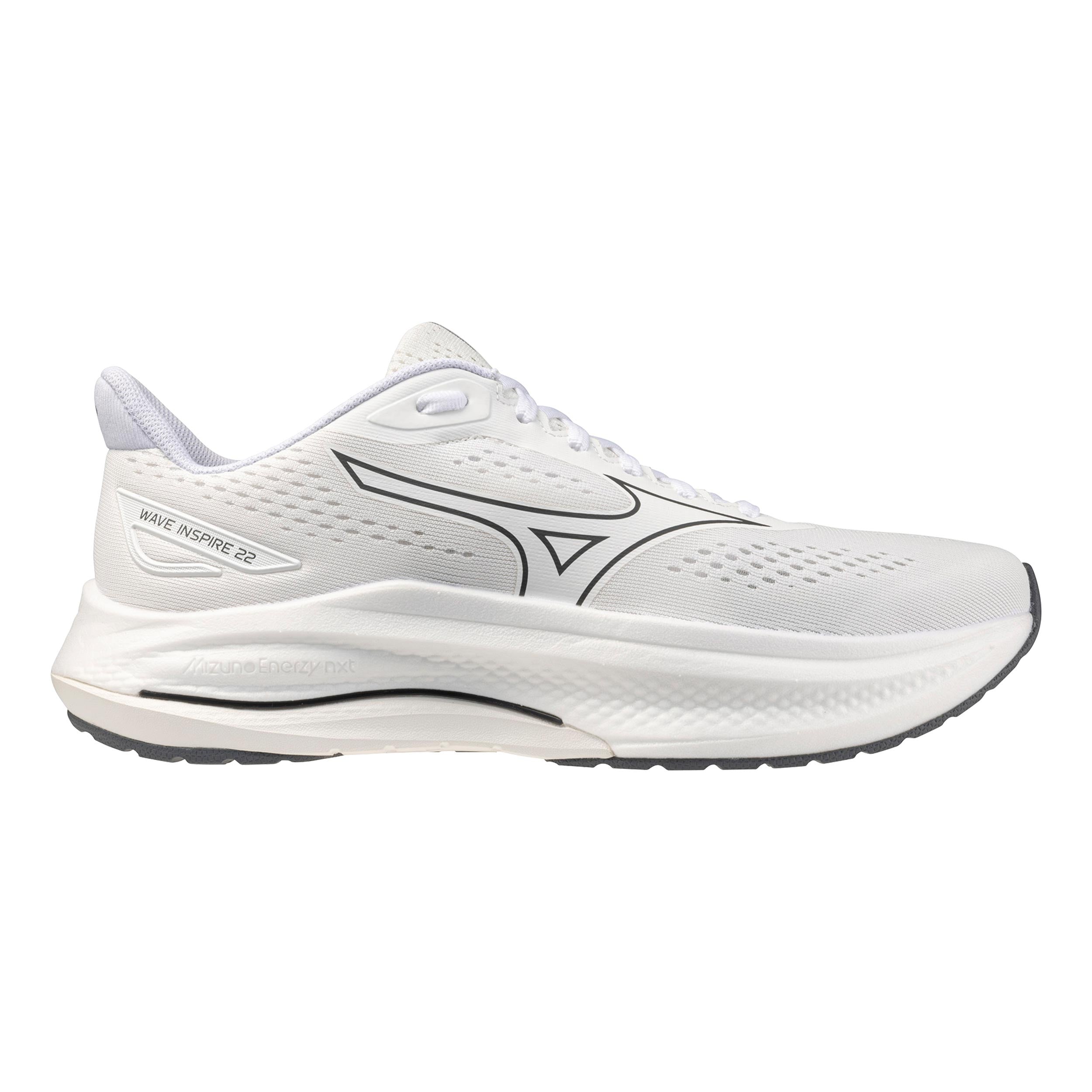 Mizuno Wave Inspire 22                     Stabilitätsschuh Herren-weiß, weiß
