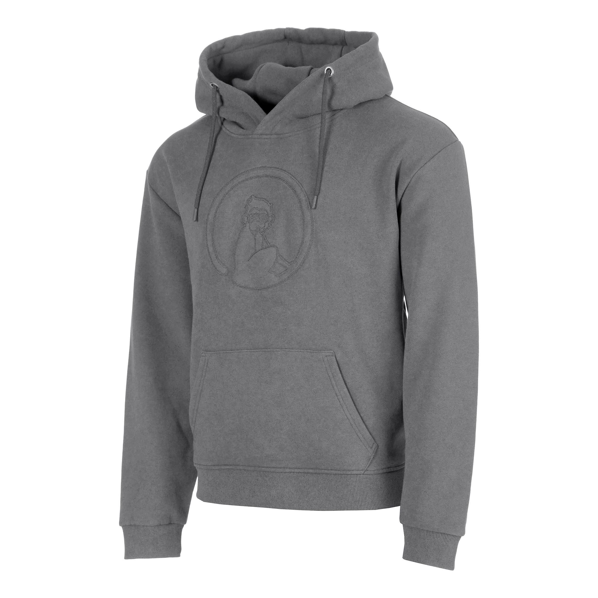 Quiet Please Crush Washed Out Loose Fit Hoody Herren-hellgrau, hellgrau