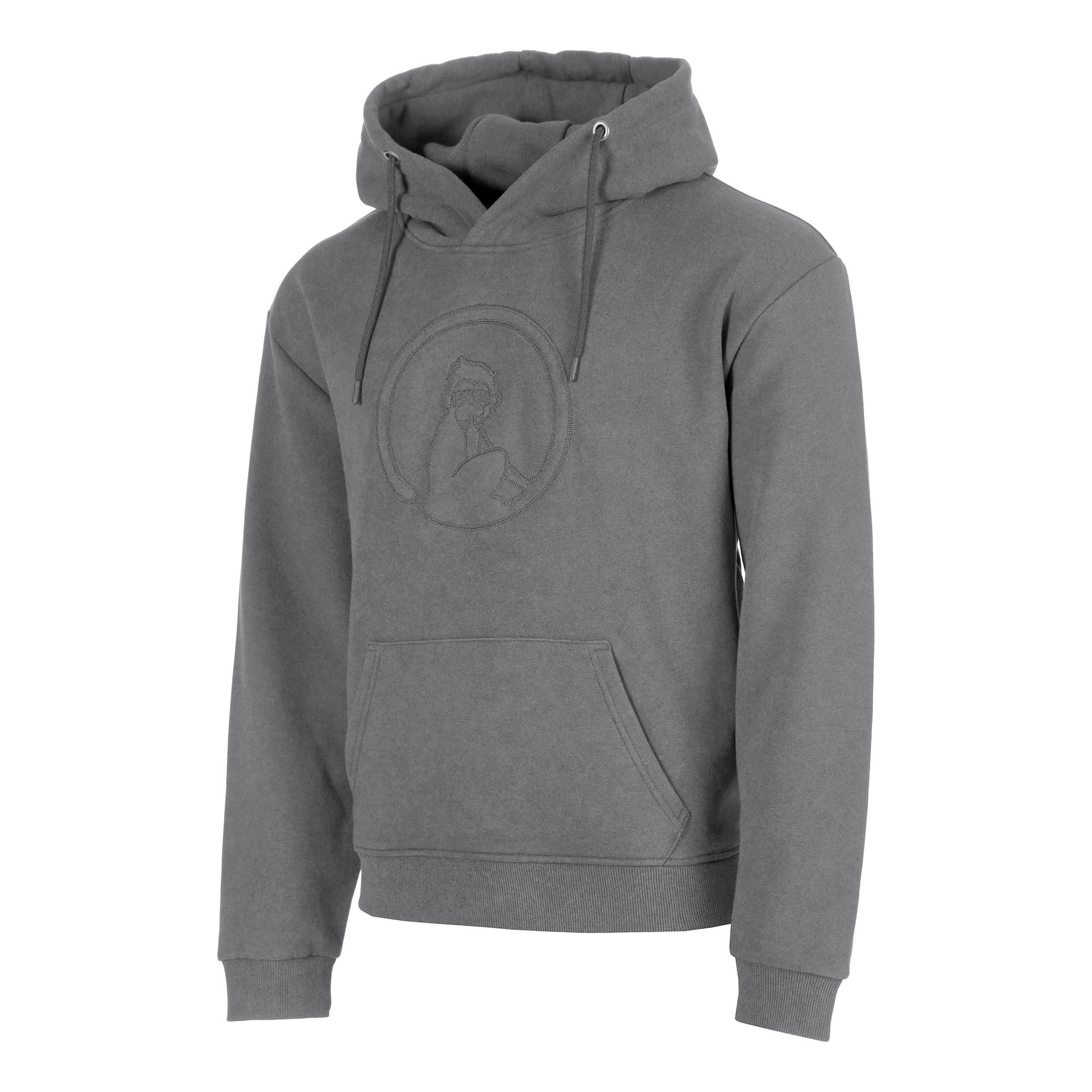Quiet Please Crush Washed Out Loose Fit Hoody Herren-hellgrau, hellgrau