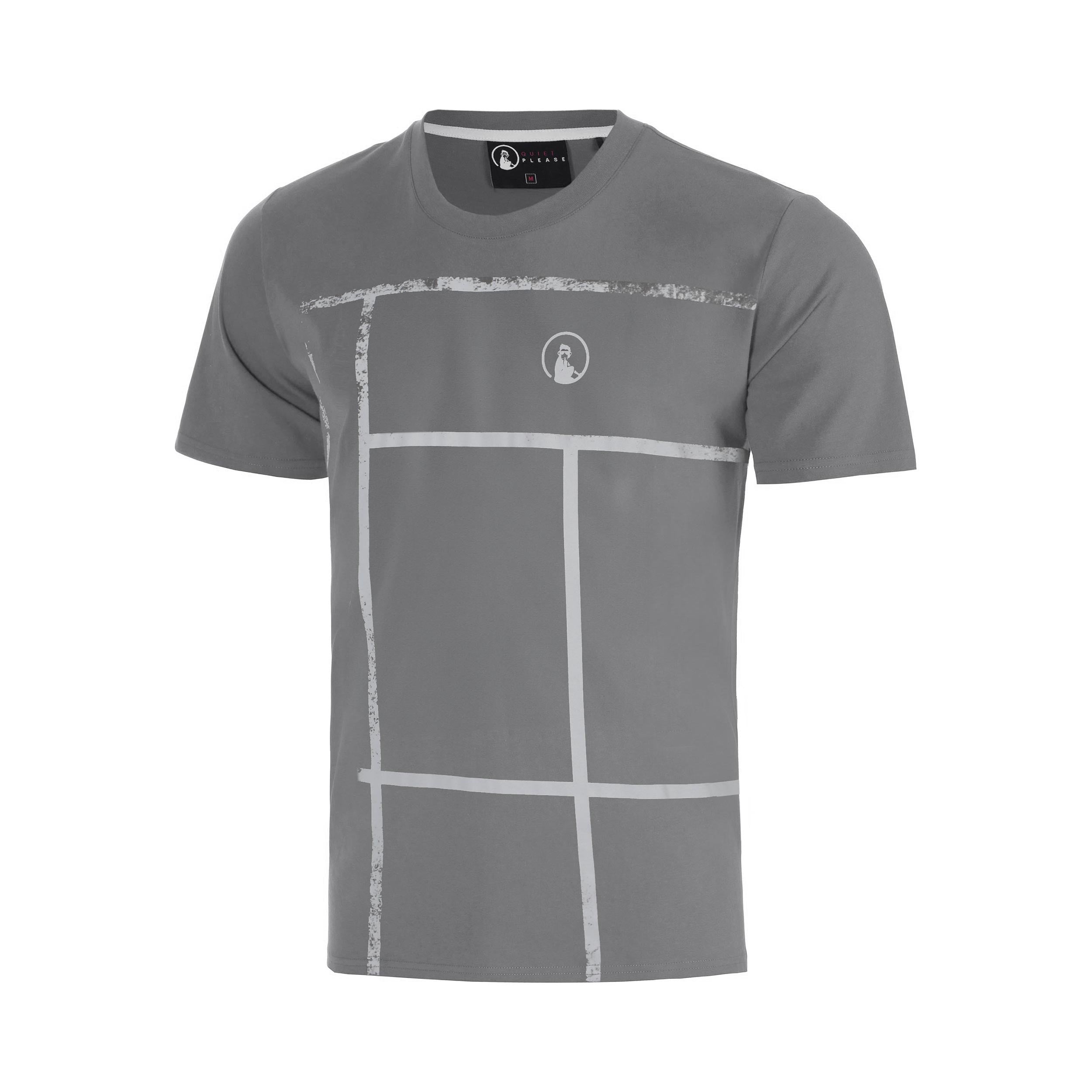 Quiet Please Crush Court T-Shirt Boys-dark grey, lightgrey