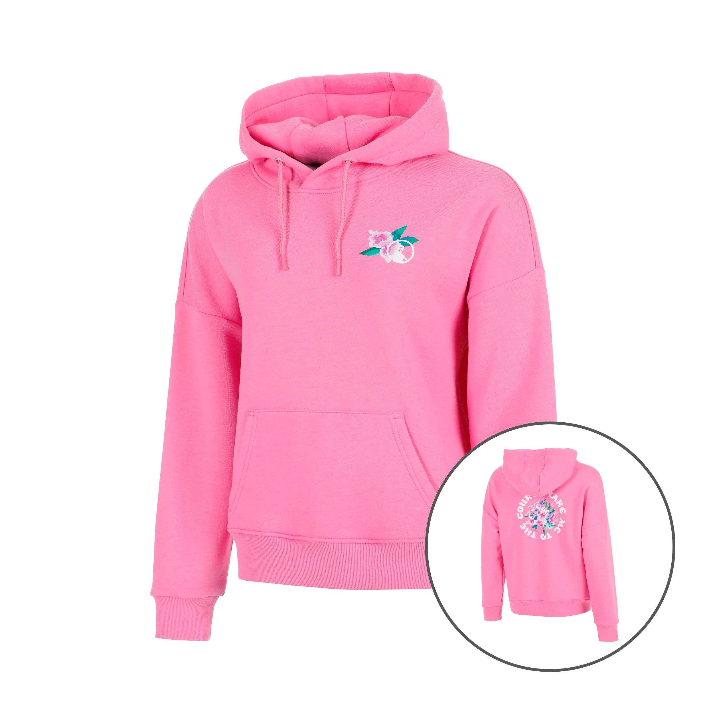 Quiet Please Crush TMTTC Hoody Girls-pink, white