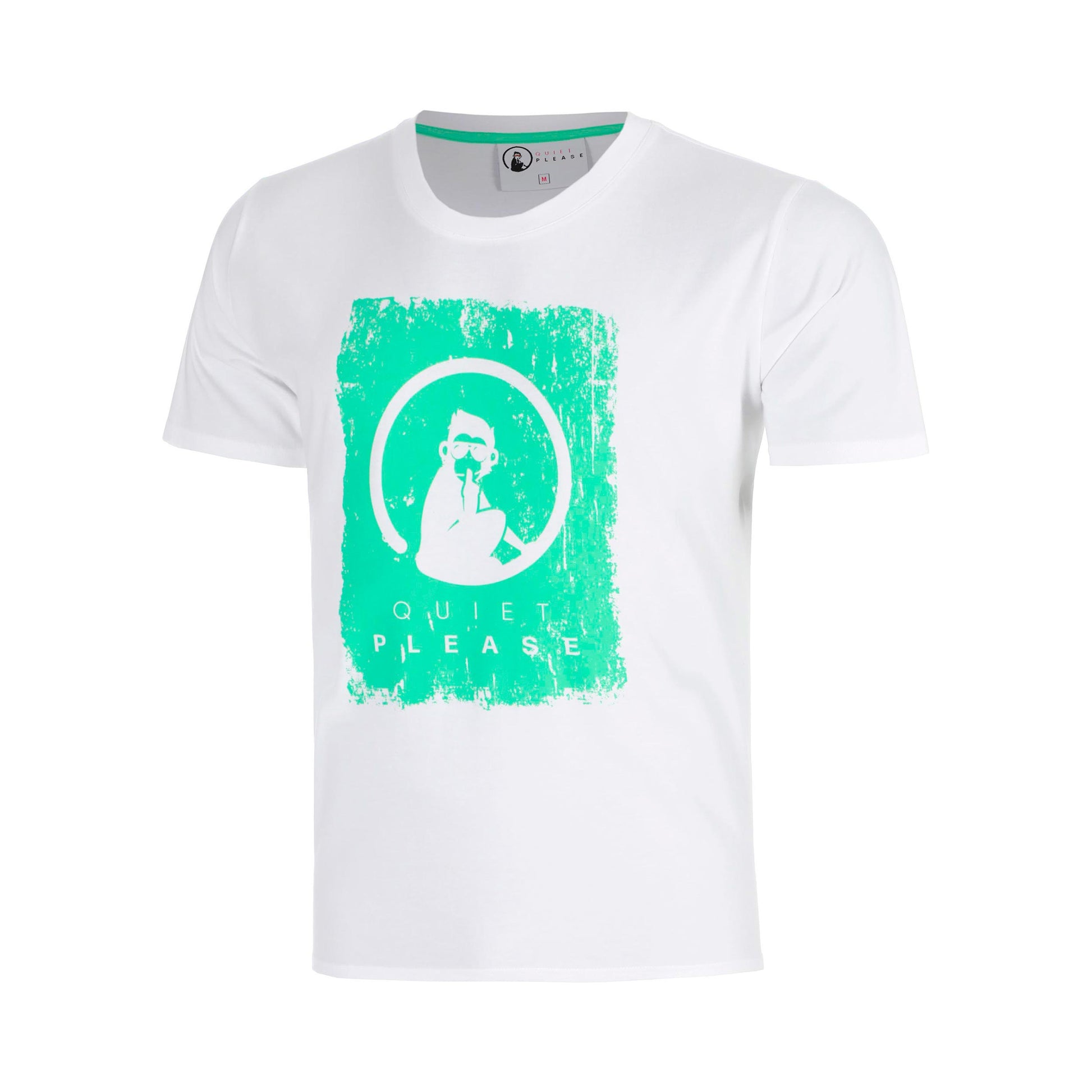 Quiet Please Joy Scraped T-Shirt Boys-white, blue