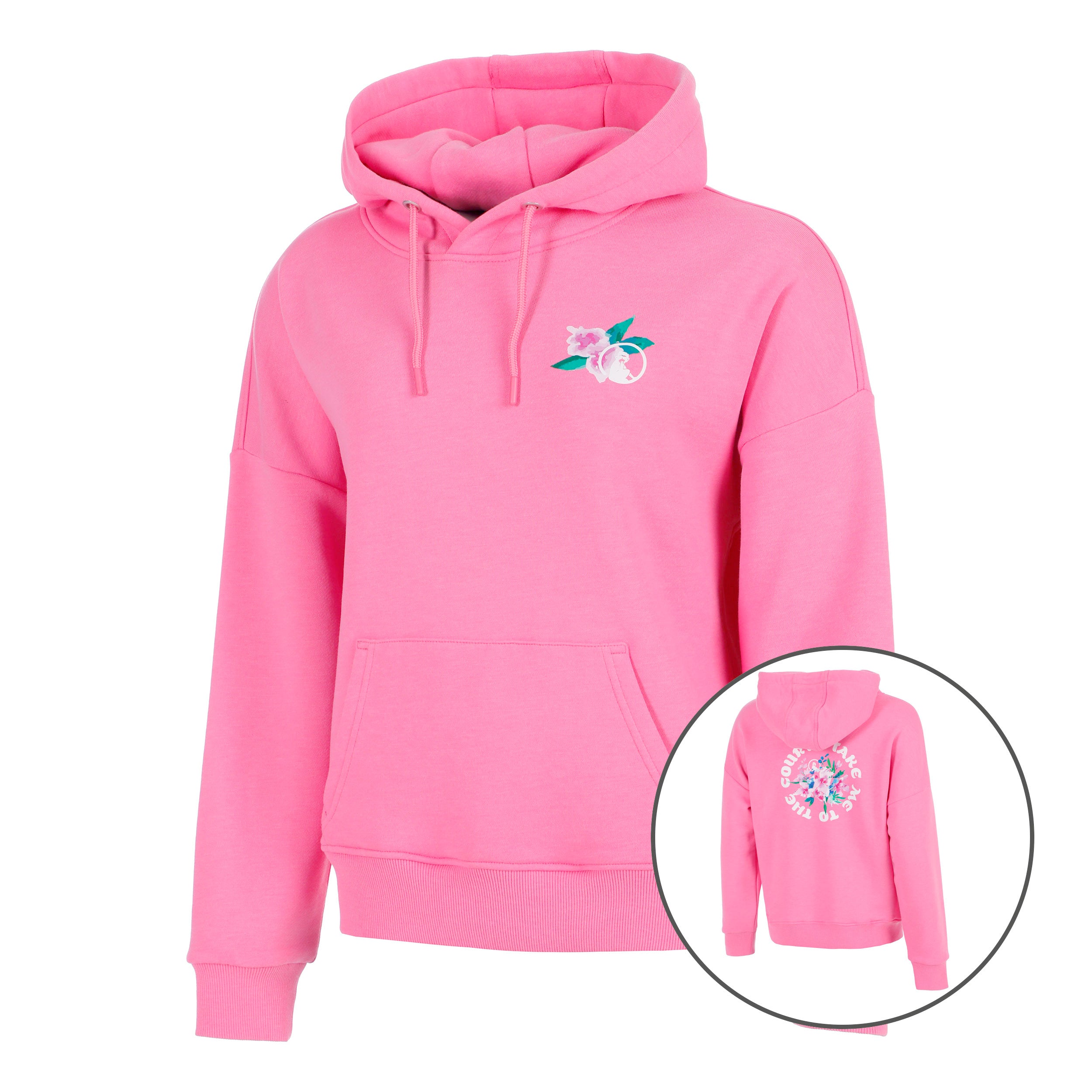 Quiet Please Crush TMTTC Hoody Damen-pink, weiß
