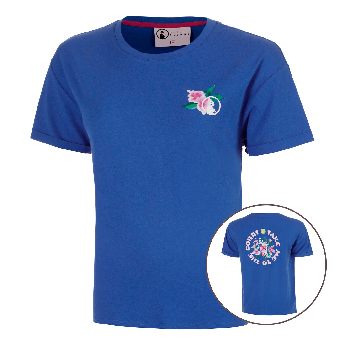 Quiet Please Crush TMTTC T-Shirt Women-blue, white