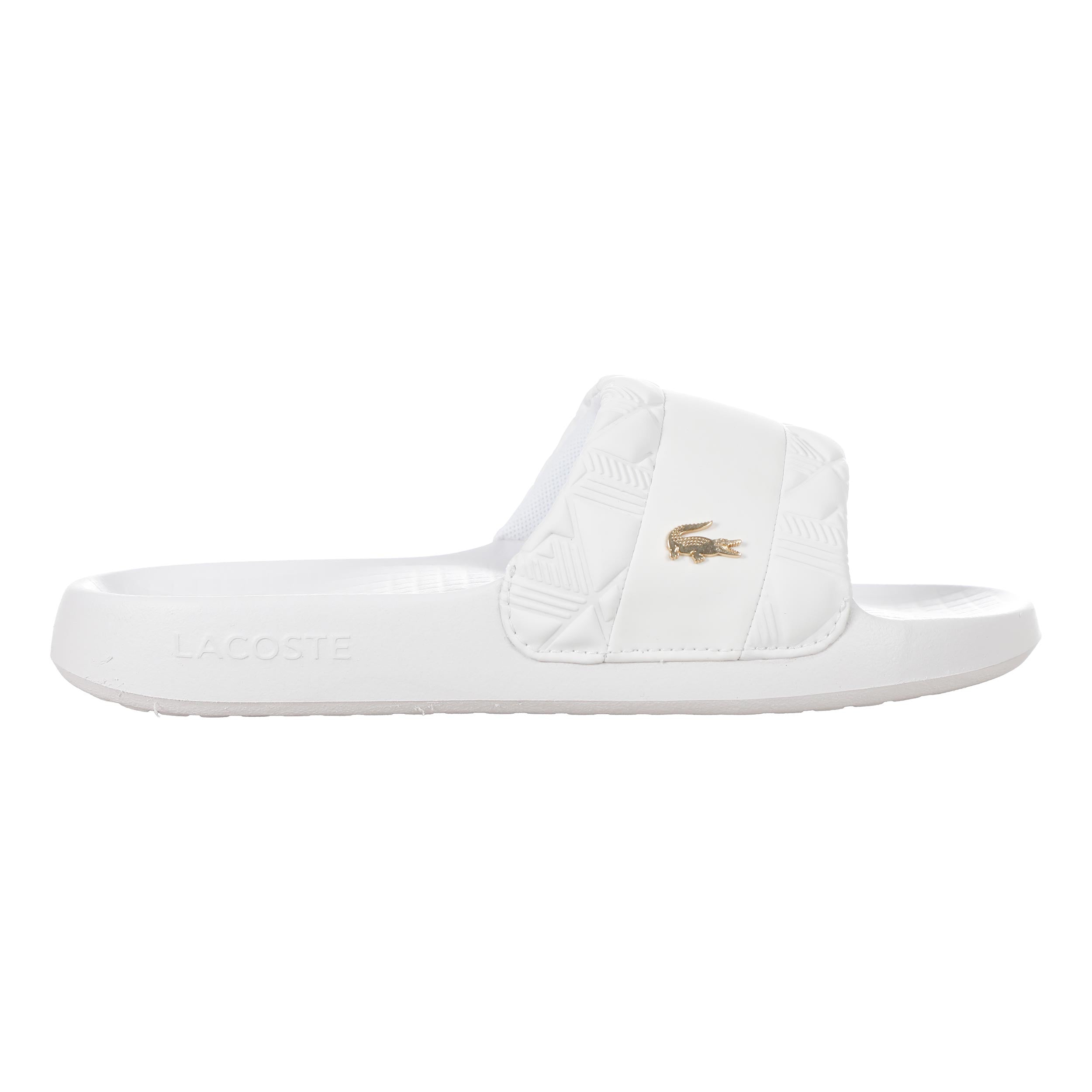 Lacoste Serve Slide Hybrid Badelatschen Damen - weiß, weiß