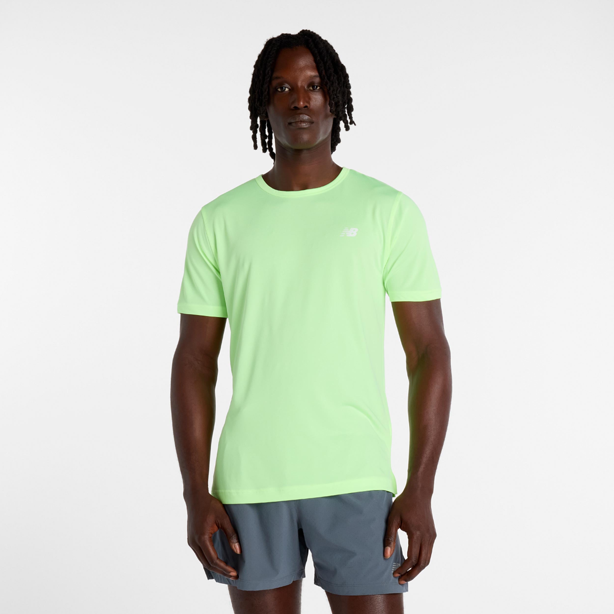 New Balance Sport Essentials Utility T-Shirt Men-lime, white