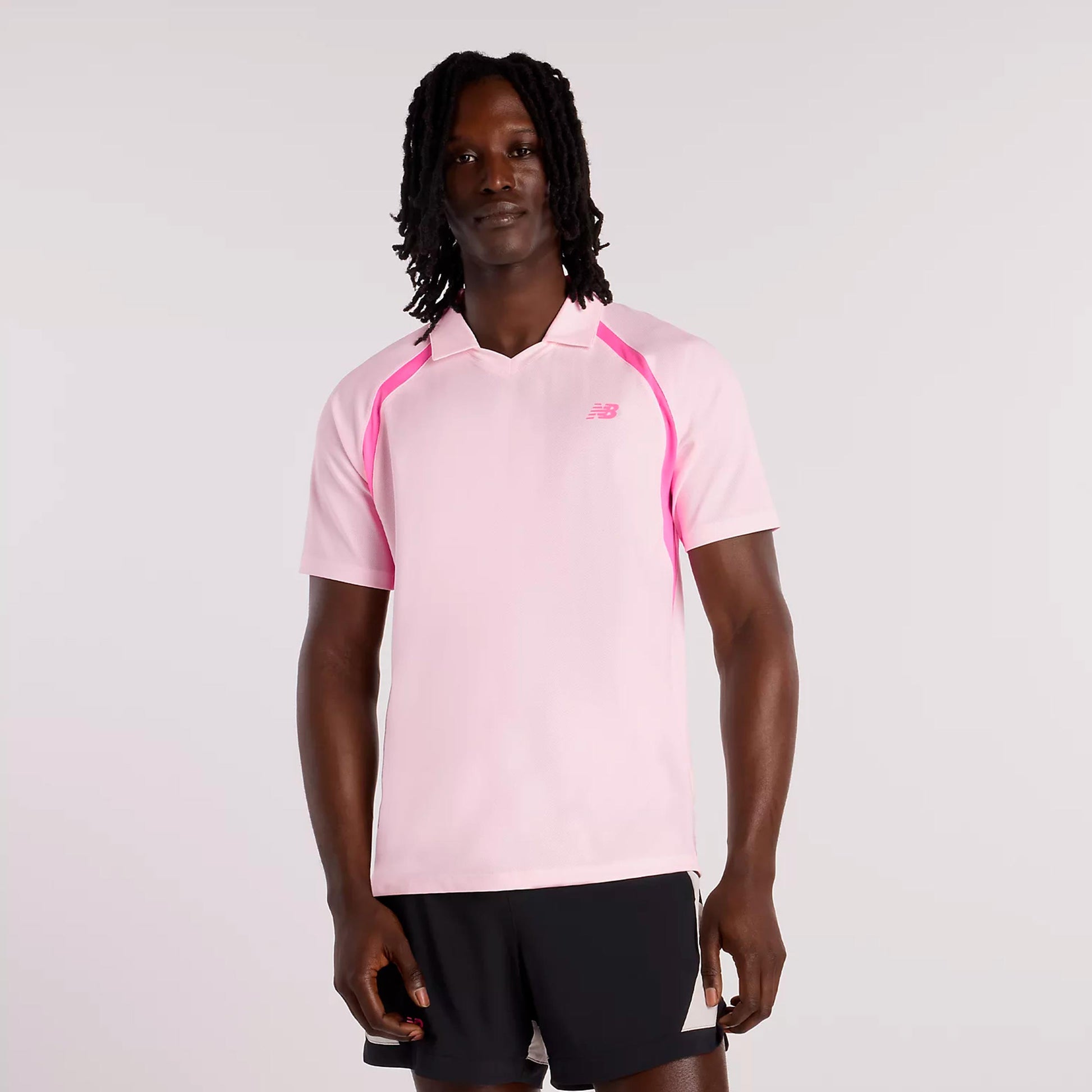 New Balance Tournament T-Shirt Men-rose, white