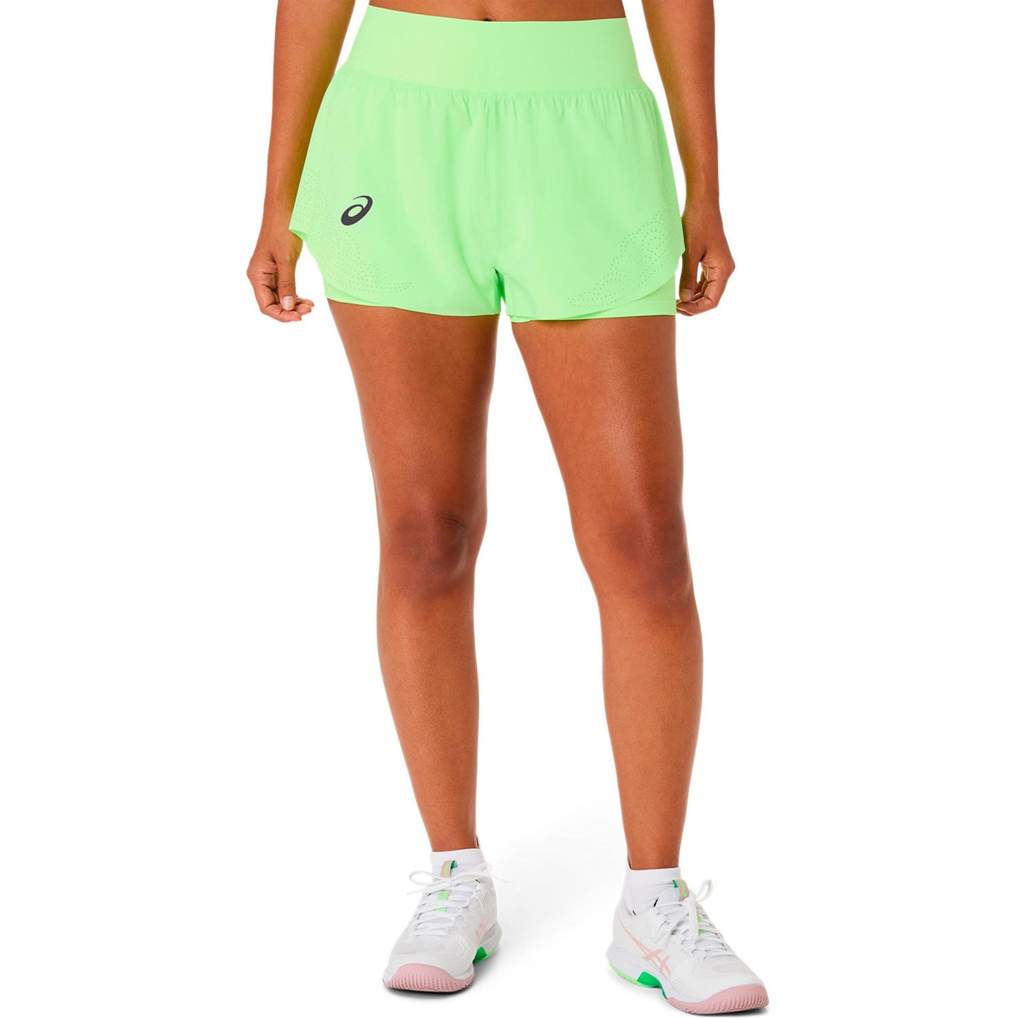 ASICS Match Laser Cut  Shorts Women-lime