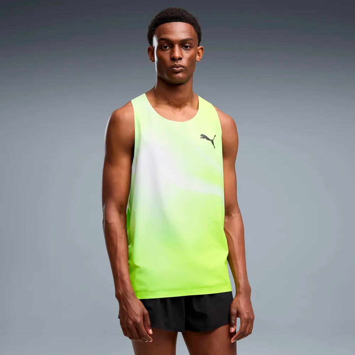 Puma Lightspeed Ultraweave Graphic  Running shirt Men - lime