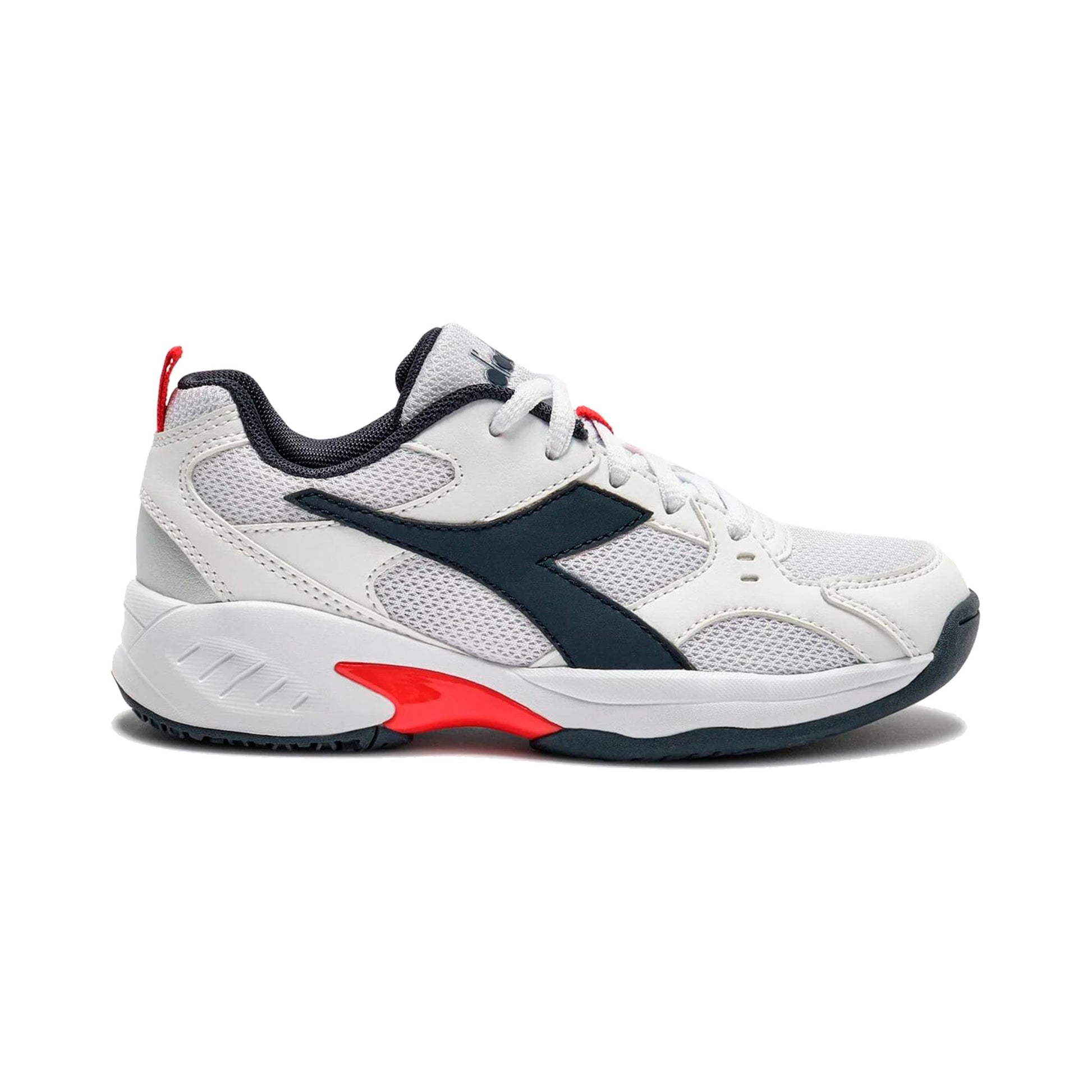 Diadora S. Challenge 6 Allcourtschuh Kinder-weiß, dunkelblau