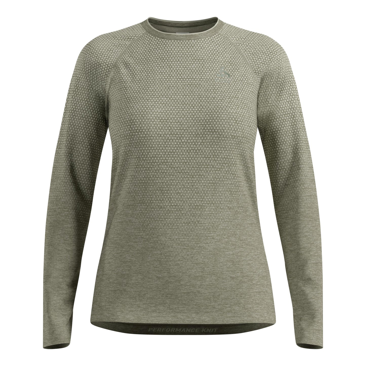Odlo Essential Seamless Laufshirt Damen-oliv