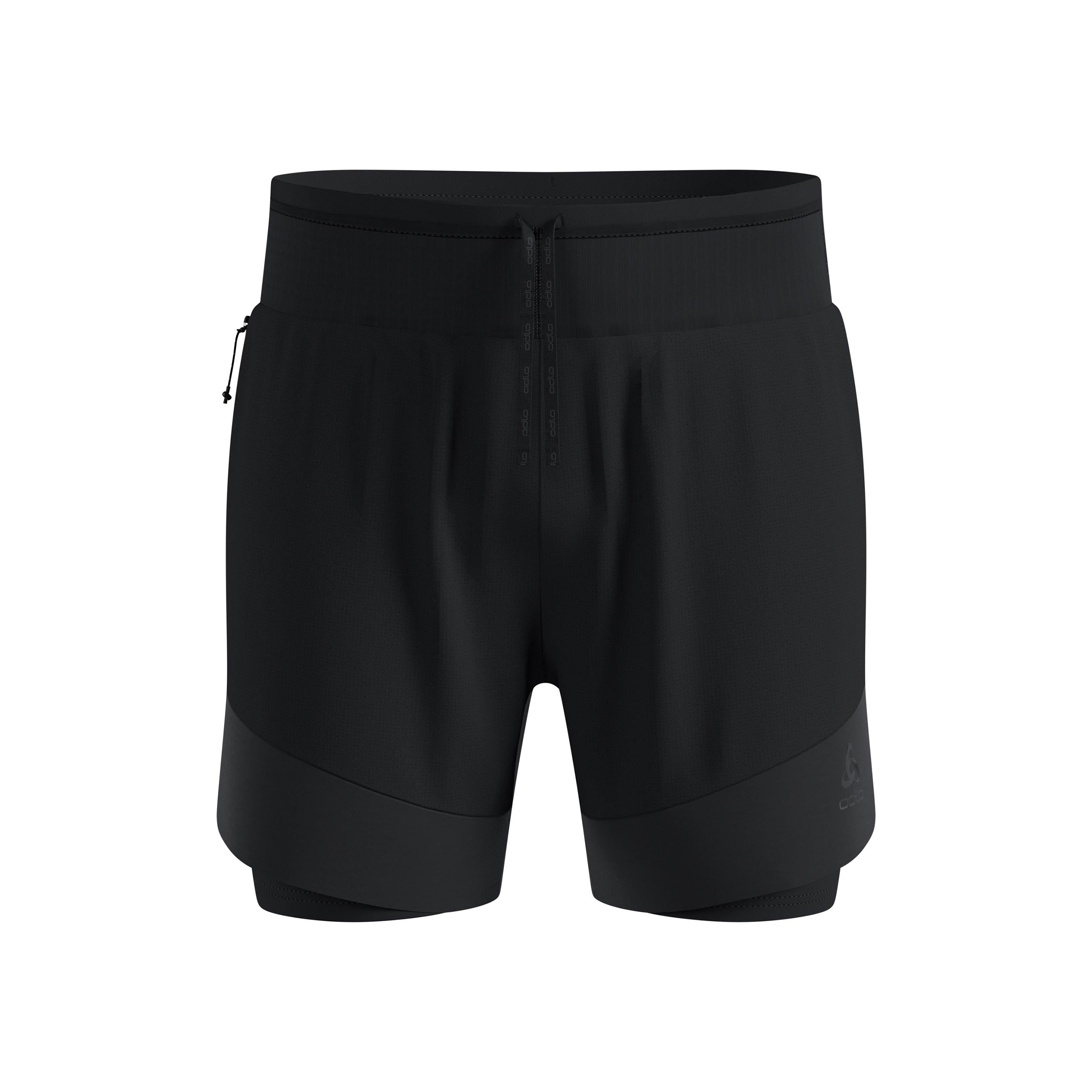 Odlo X-Alp Trail 6in 2in1 Laufshorts Herren-schwarz