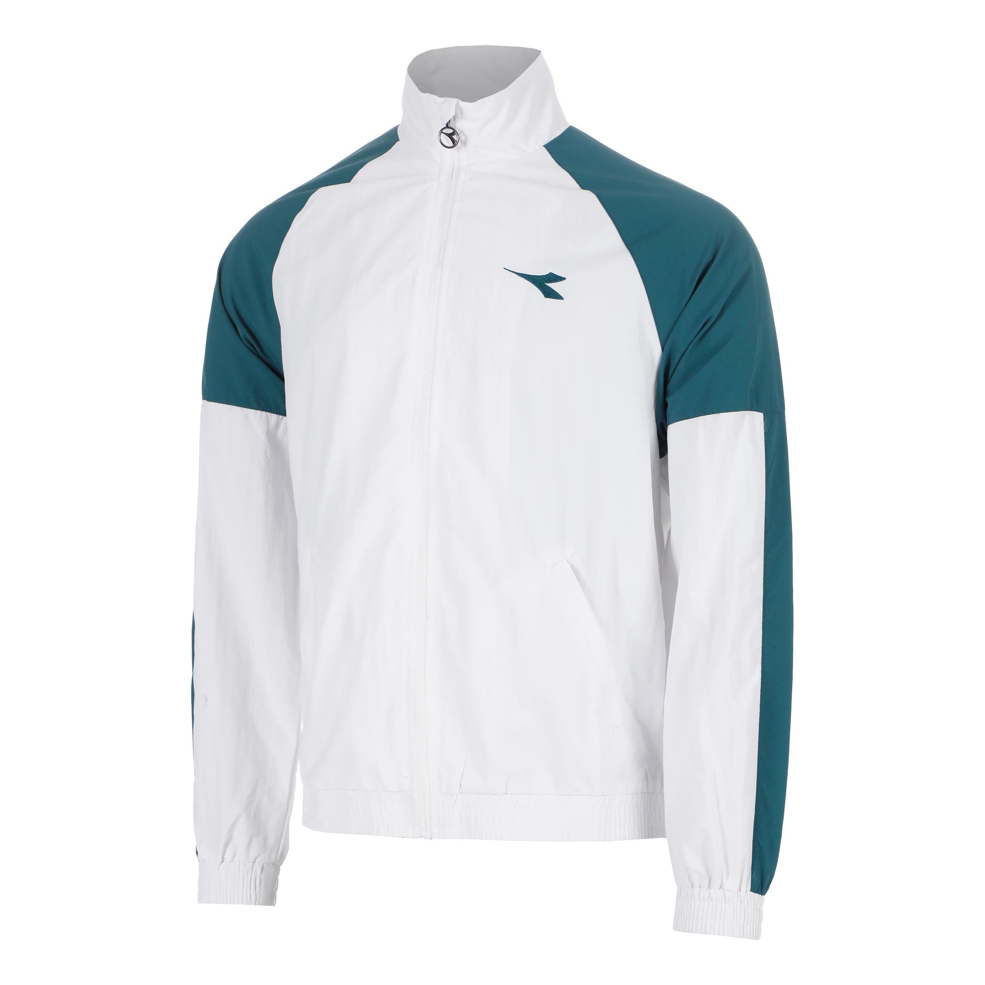 Diadora Match Training jacket Men-white, petrol