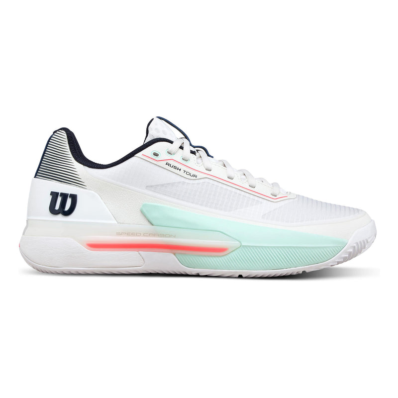 Wilson Rush Tour 5 Clay SAMPLE Men’s 10 Tennis Shoes White Green New Wilson Rush Tour 5 White/Evergreen/Gum Men main image 2