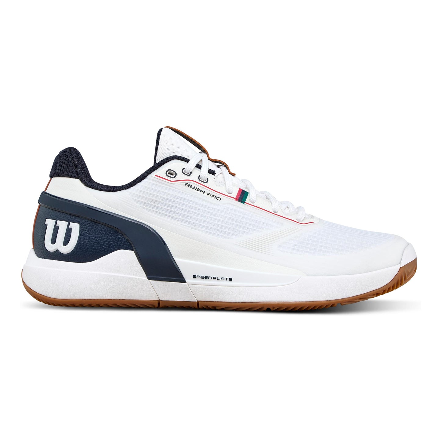 Wilson Rush Pro 5 Sandplatzschuh Herren-weiß, dunkelblau