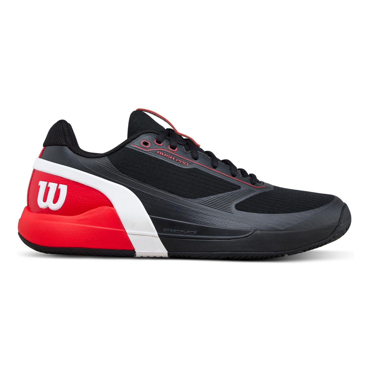 Wilson Rush Pro 5 Allcourtschuh Herren-schwarz, neonrot
