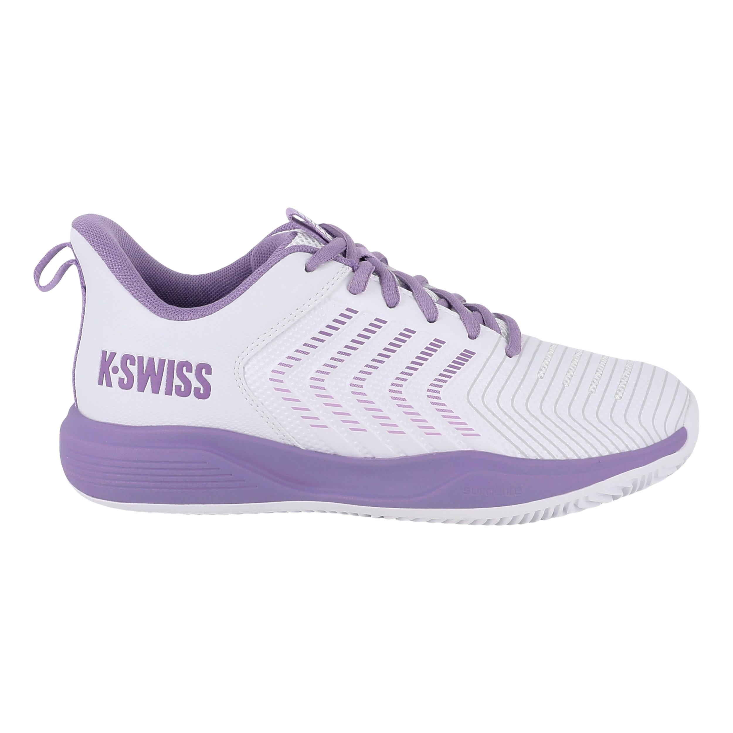 K-Swiss ULTRASHOT LIGHT  AC All court shoe Women-white, lavender